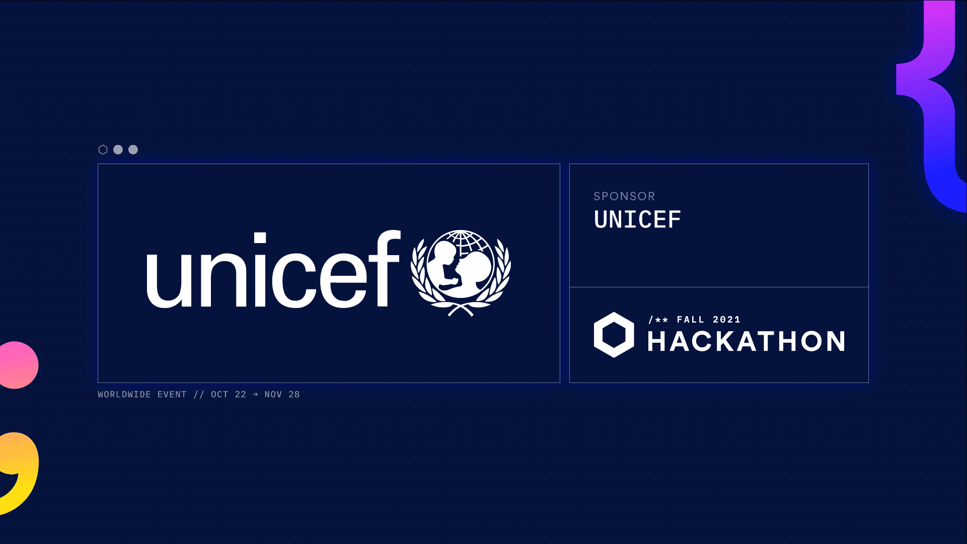 Chainlink Hackathon Fall 2021, sponsor card