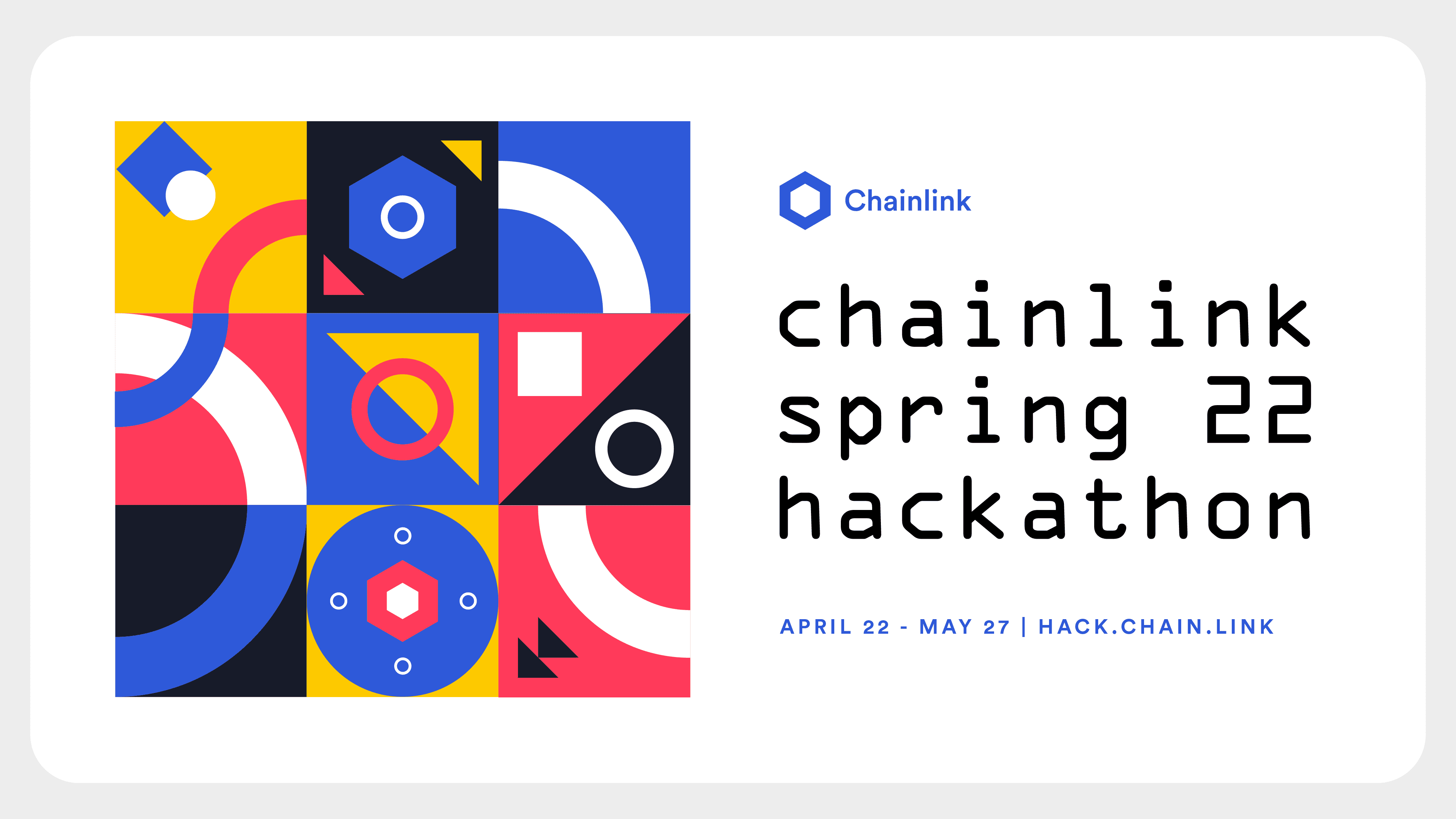 Chainlink Hackathon Spring 2022, generic banner