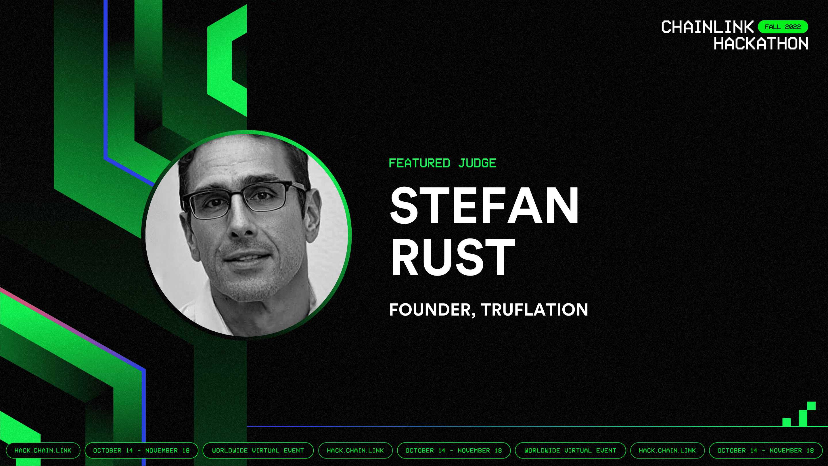 Chainlink Hackathon Fall 2022, speaker card