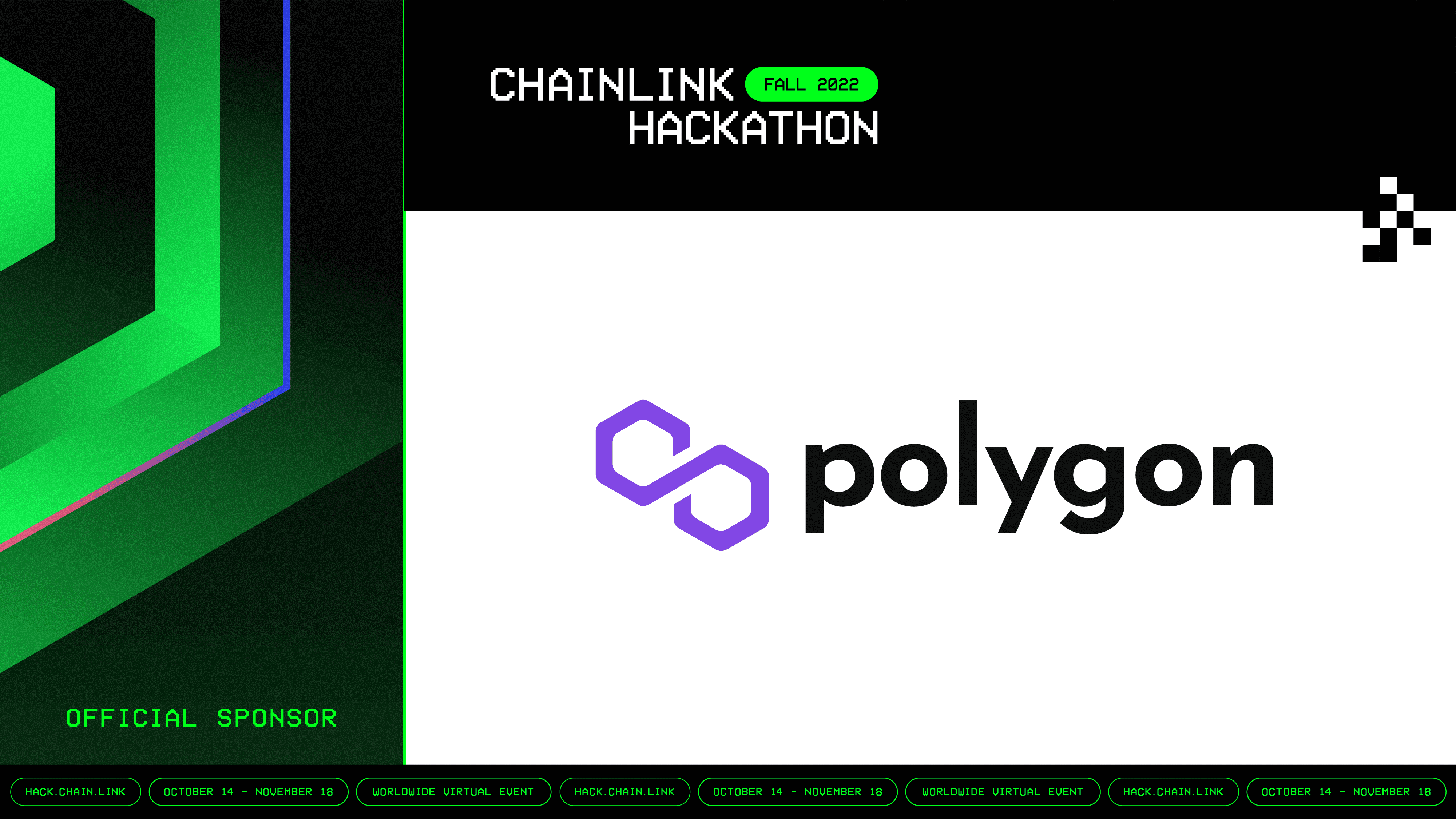 Chainlink Hackathon Fall 2022, sponsor card