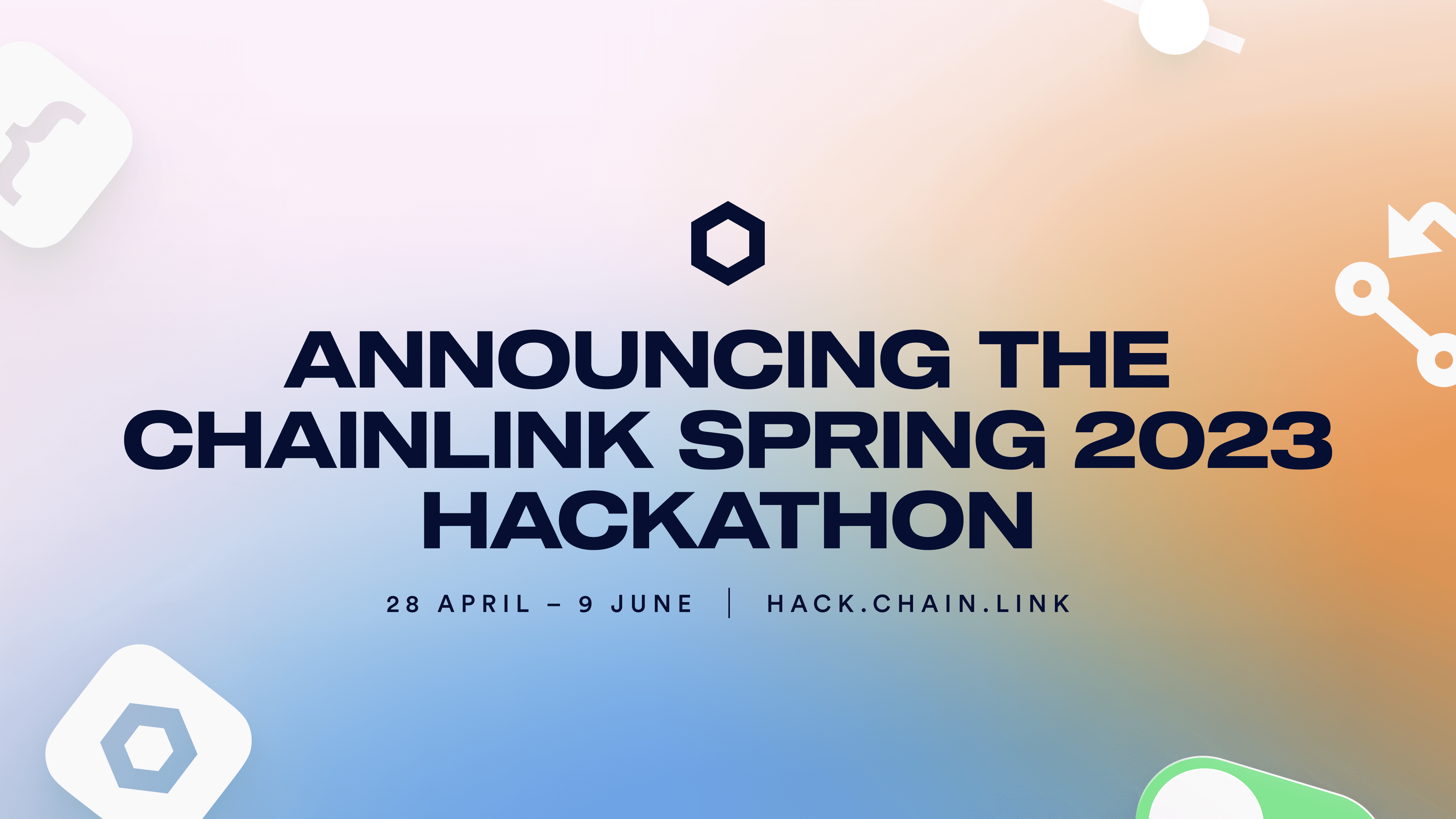Chainlink Hackathon Spring 2023, announcement banner