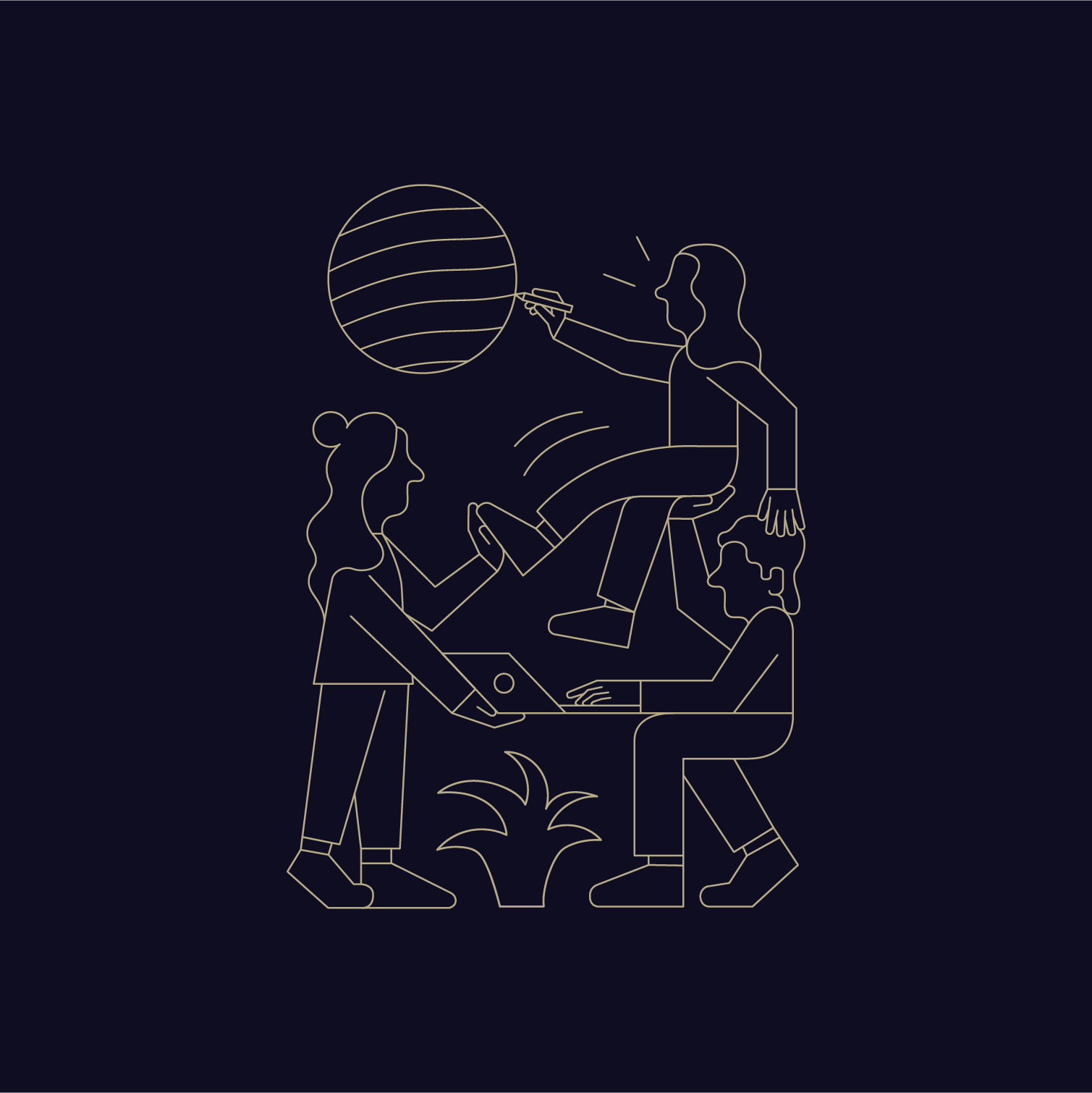 Lightcurve, illustration about collaboration