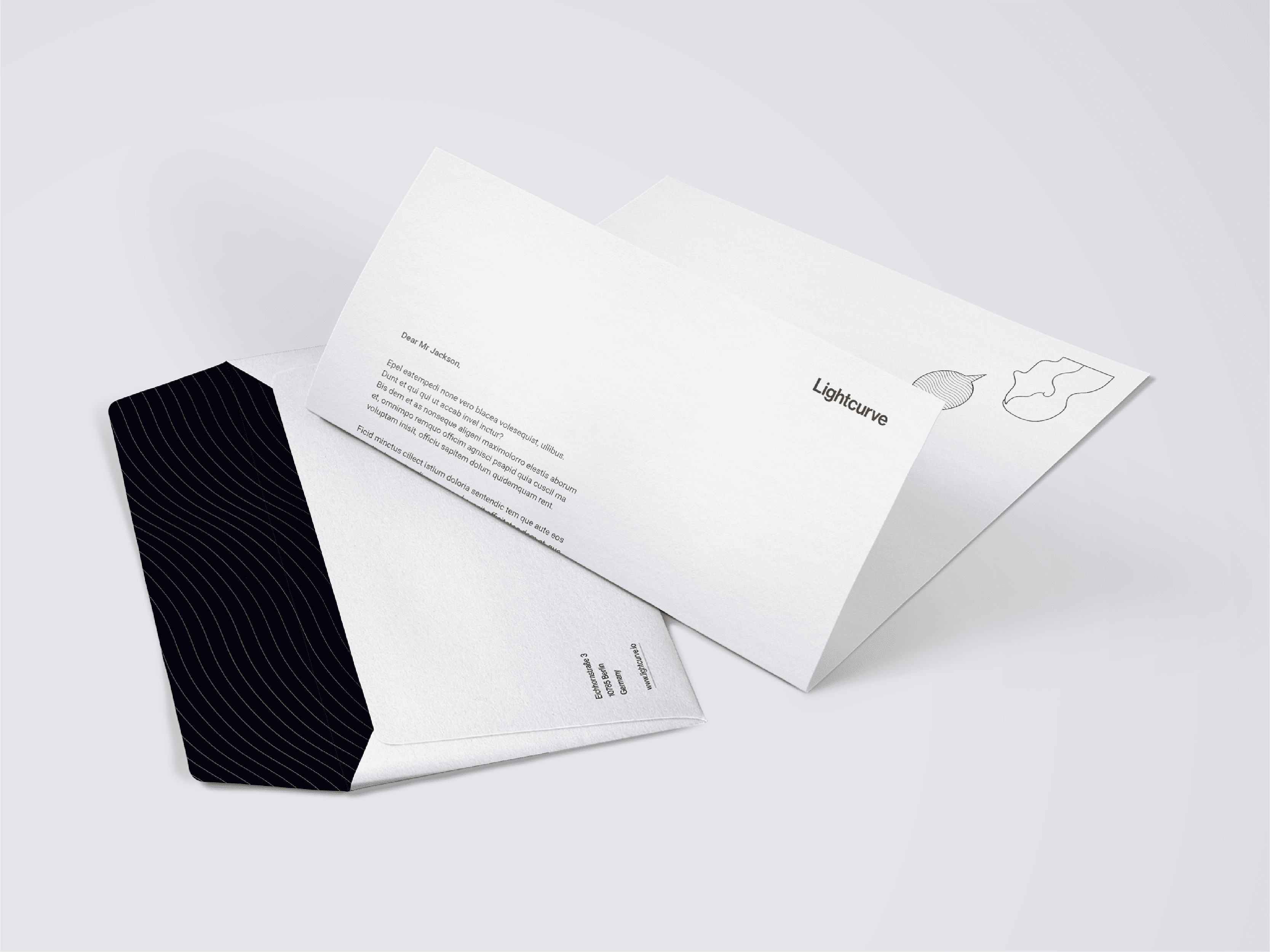 Lightcurve, letterhead design