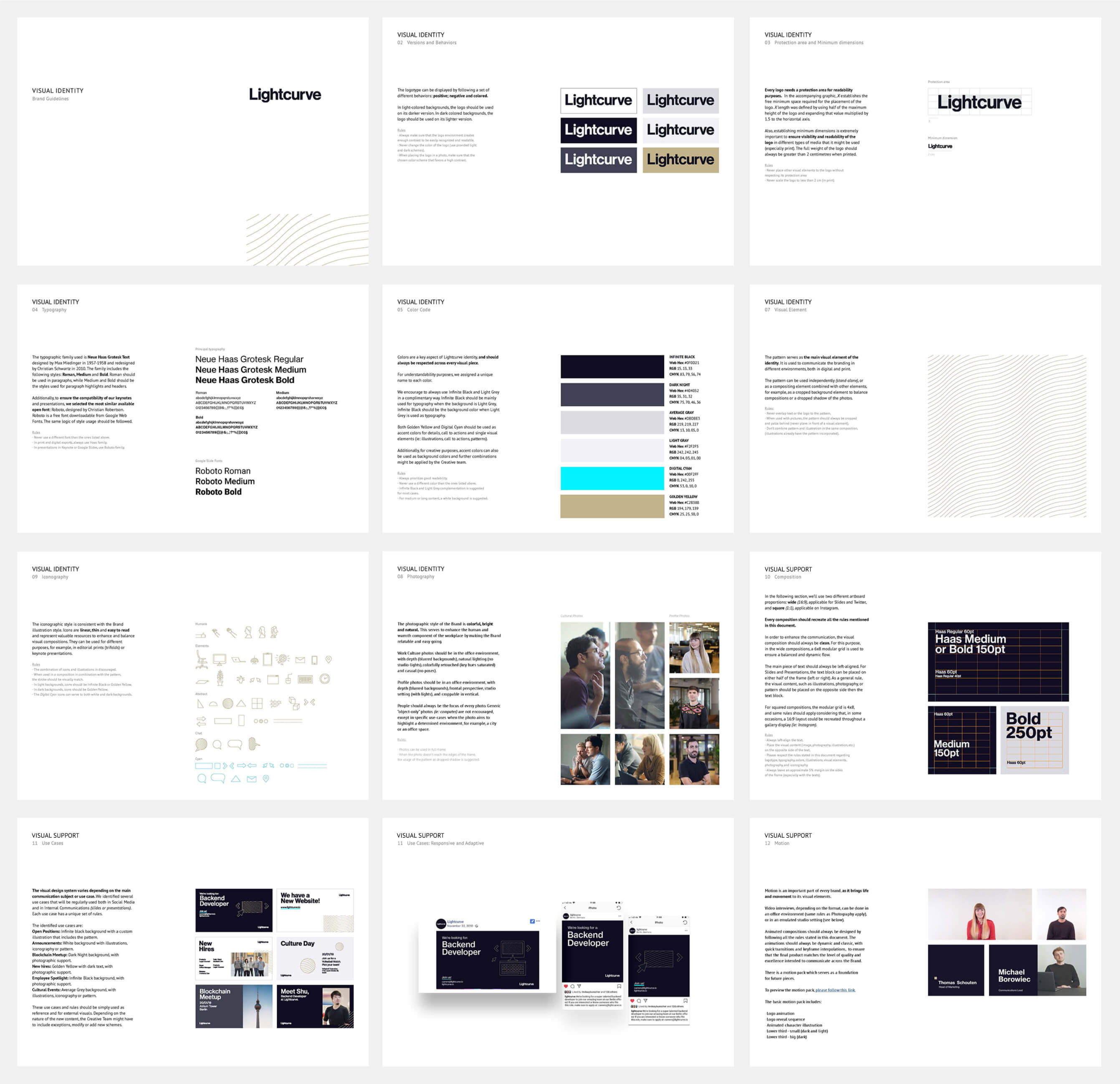 Lightcurve, style guide overview