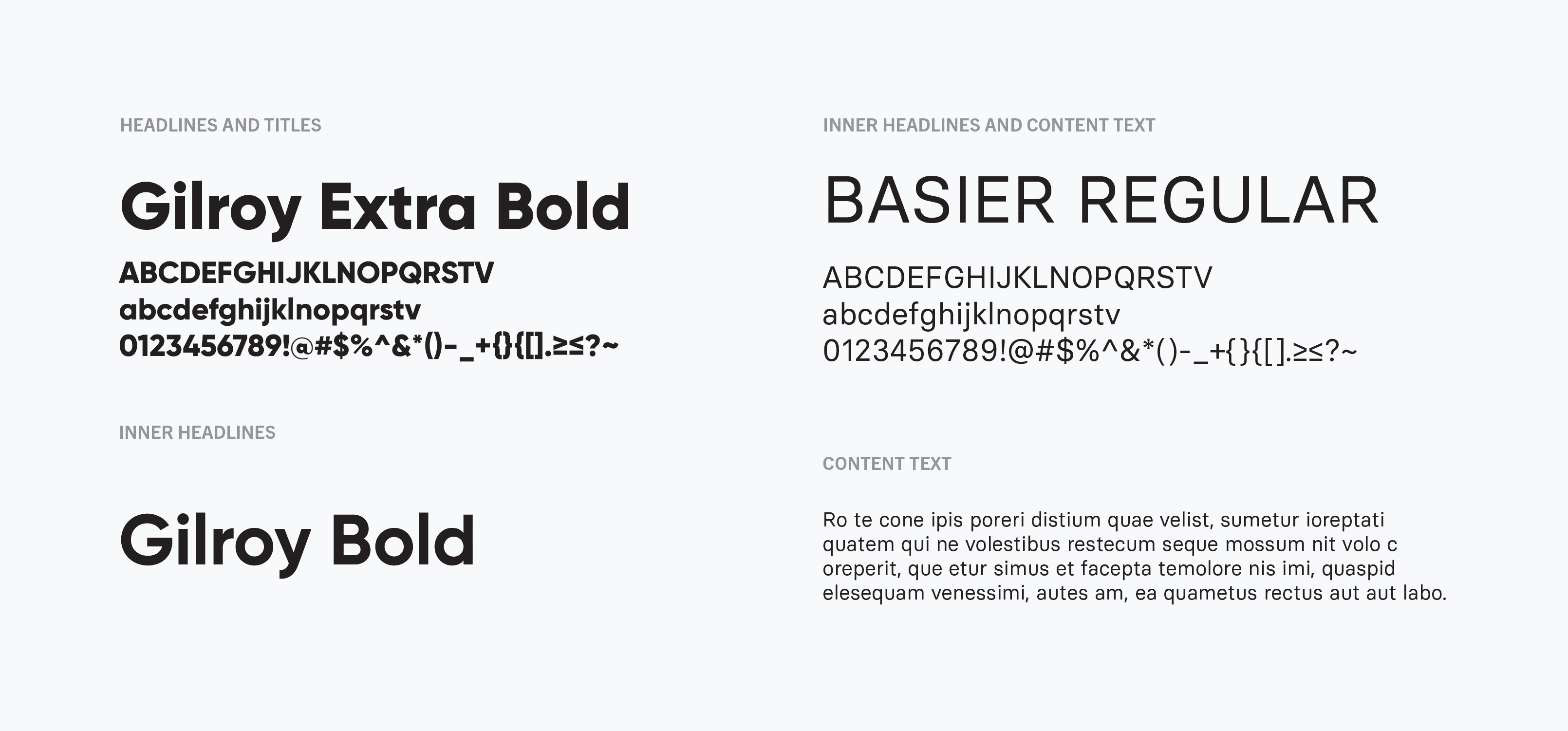 Lisk redesign, typography