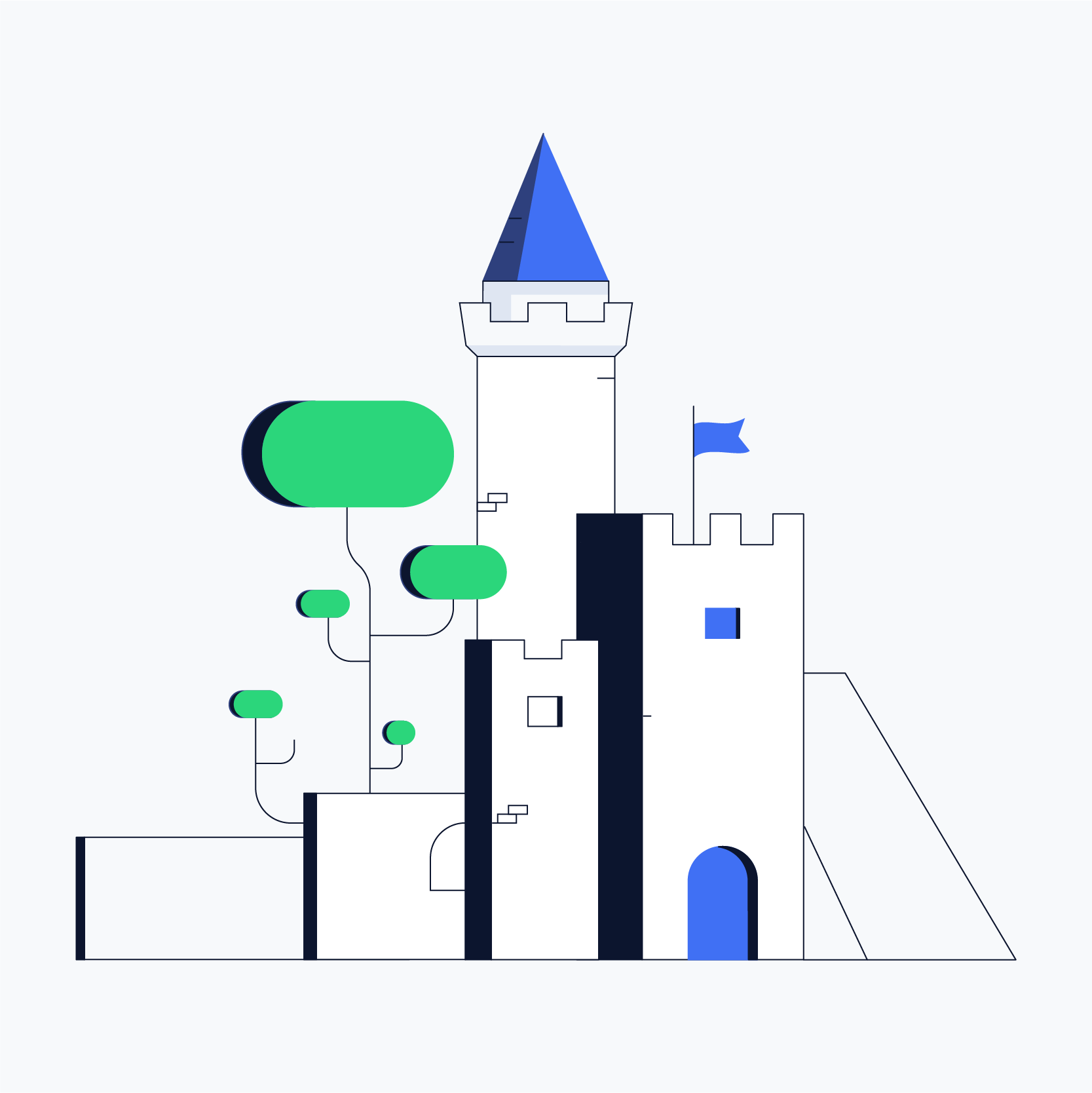 Lisk redesign, illustration about a castle