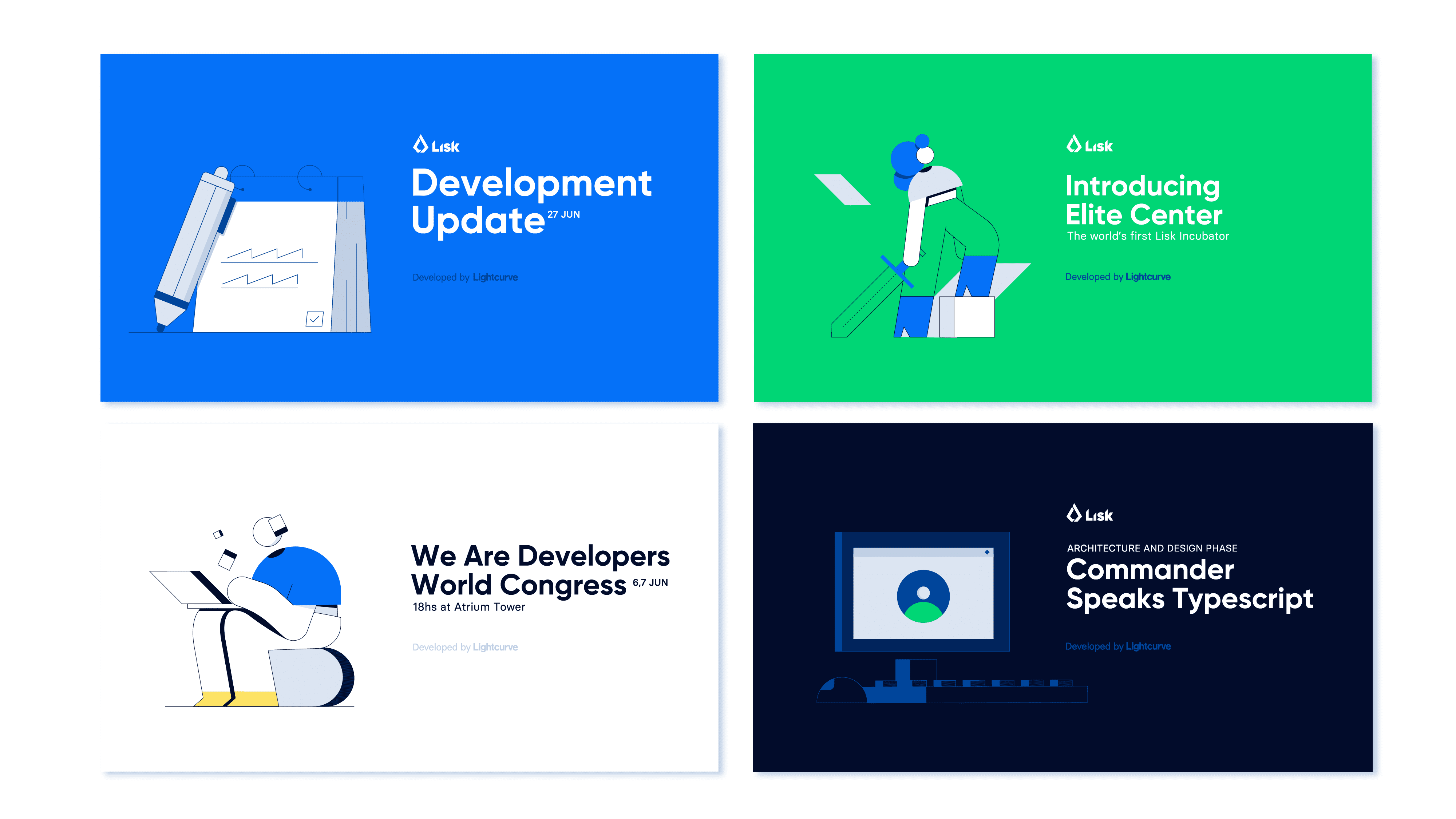 Lisk redesign, color coding of digital banners