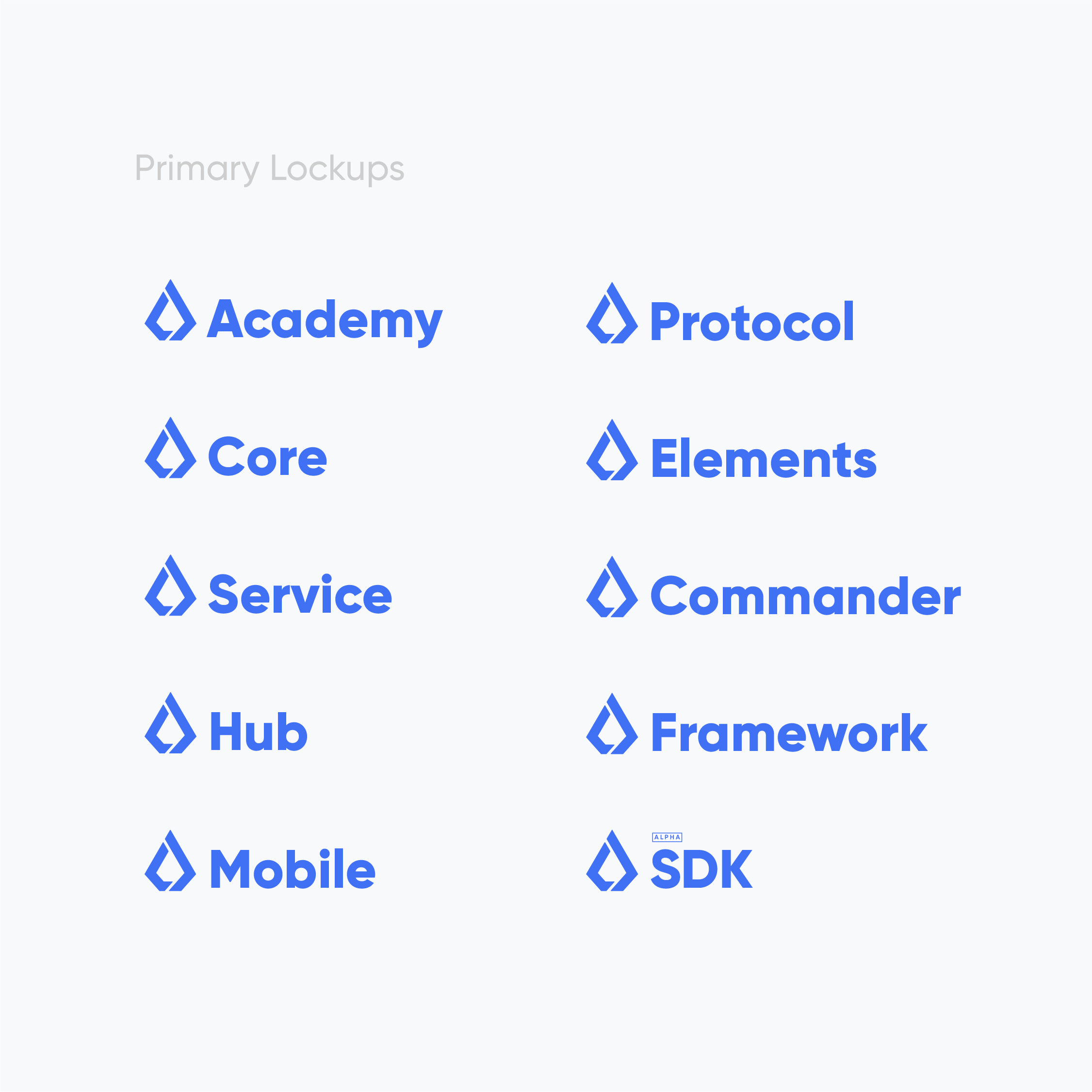 Lisk redesign, product logos and branding system