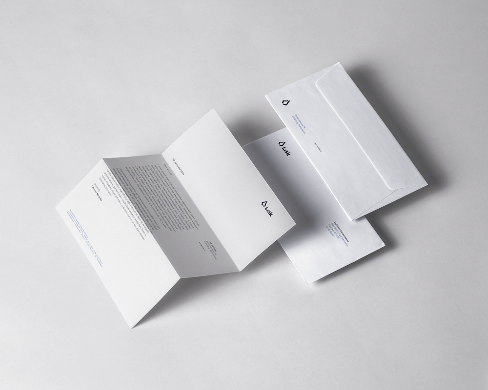Lisk redesign, letterhead
