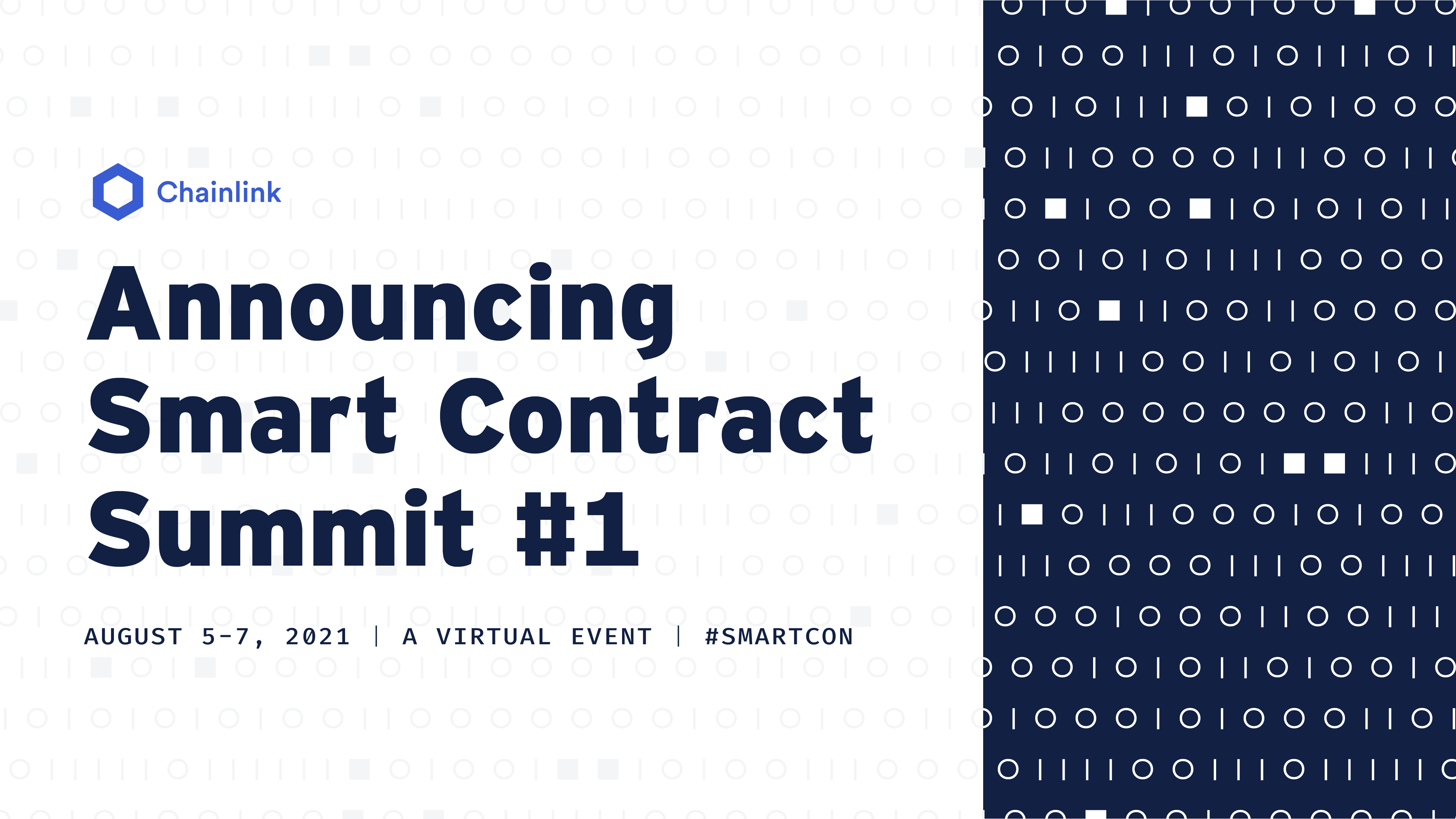 SmartCon 2021, announcement banner