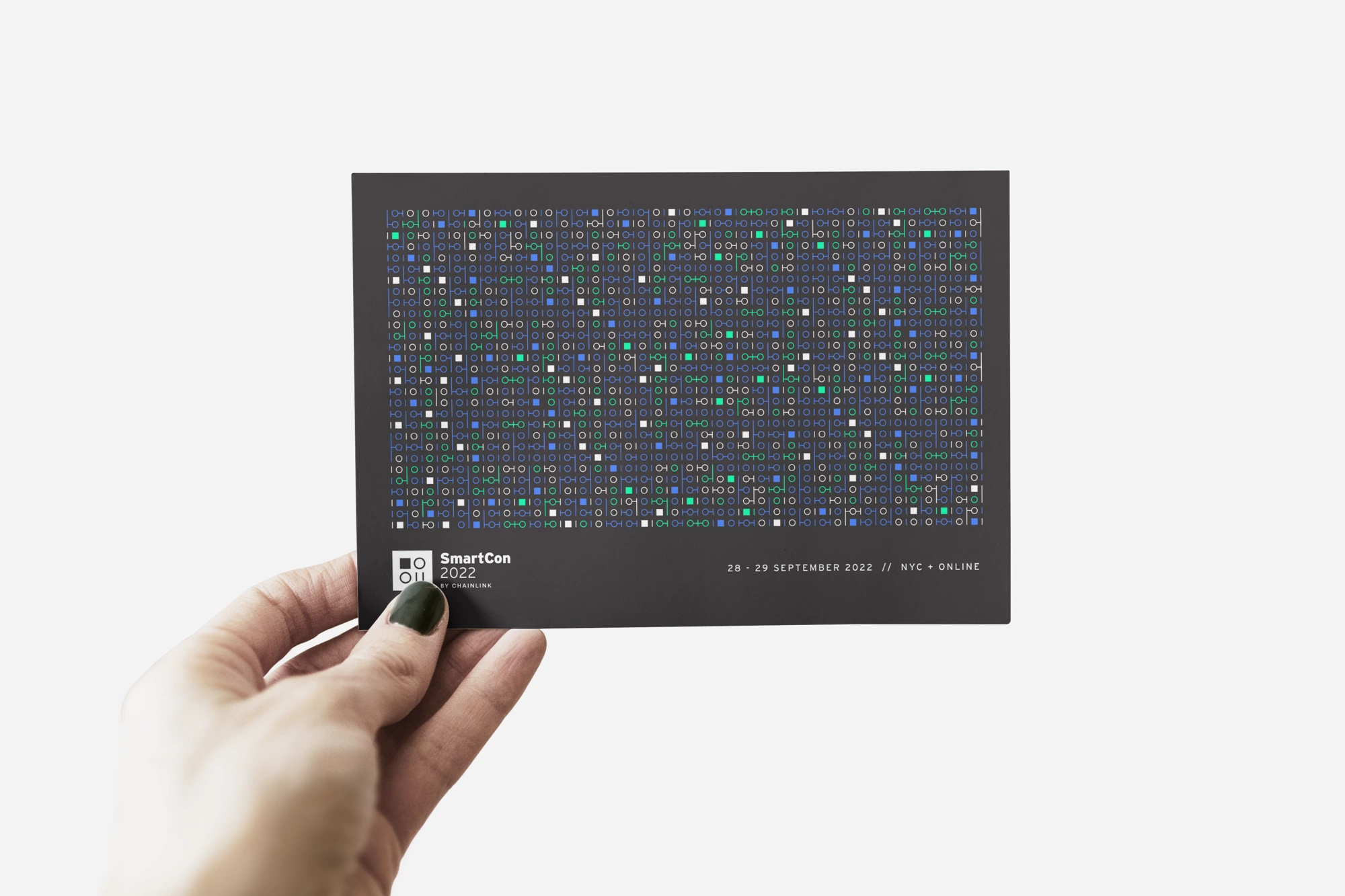 SmartCon 2022, post card with pattern