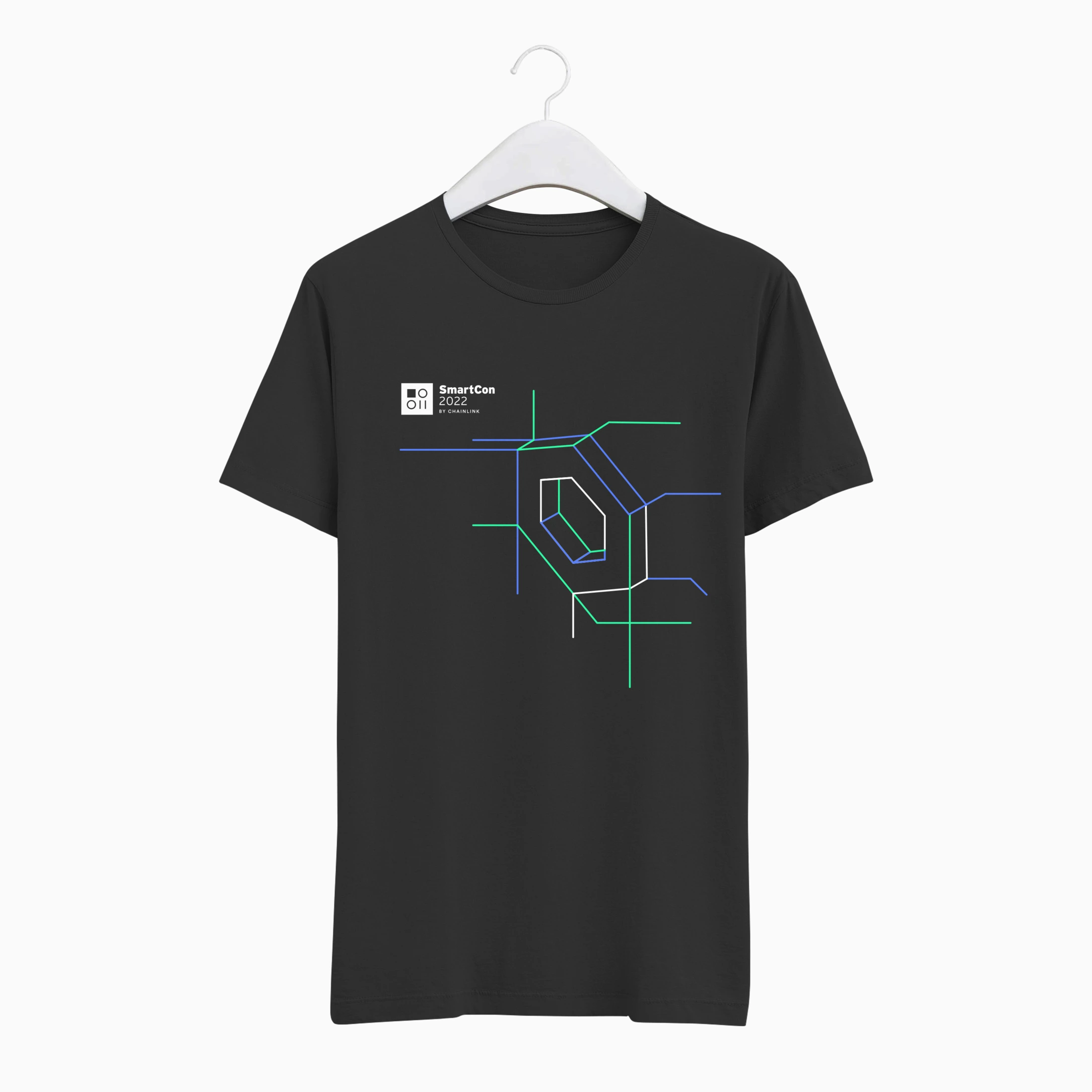 SmartCon 2022, t-shirt showing the chainlink logo