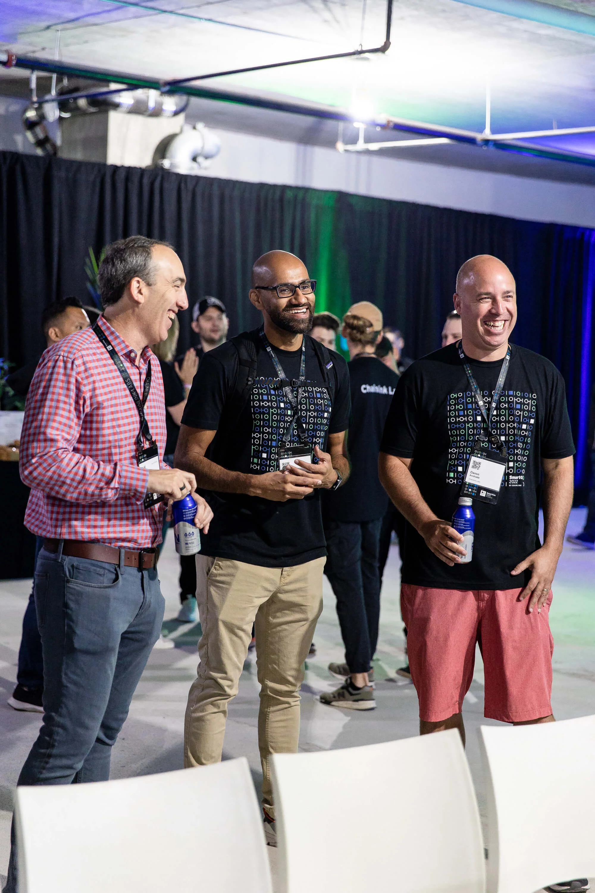 SmartCon 2022, photo of crew with branded t-shirts