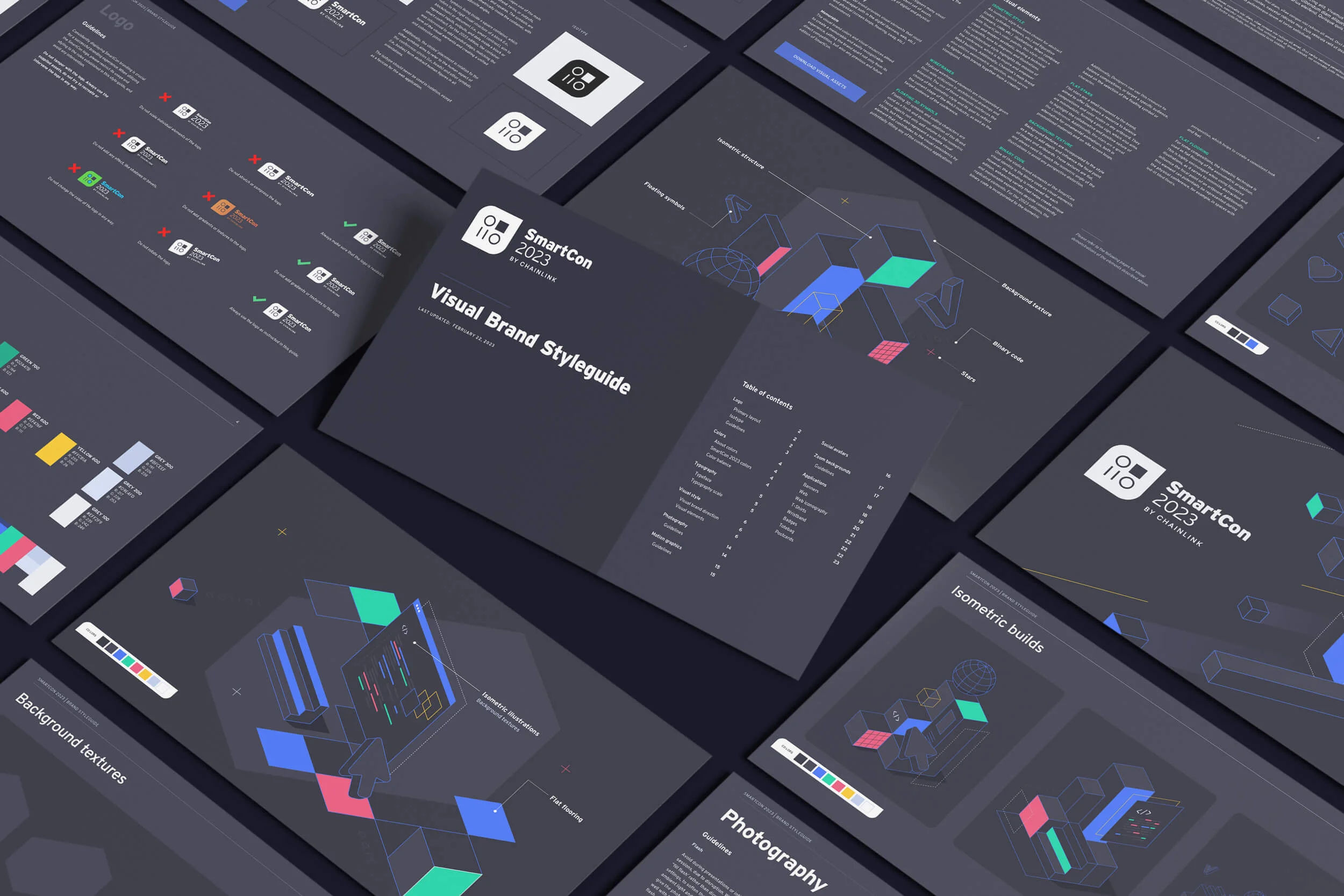 SmartCon 2023, brand style guide mockup