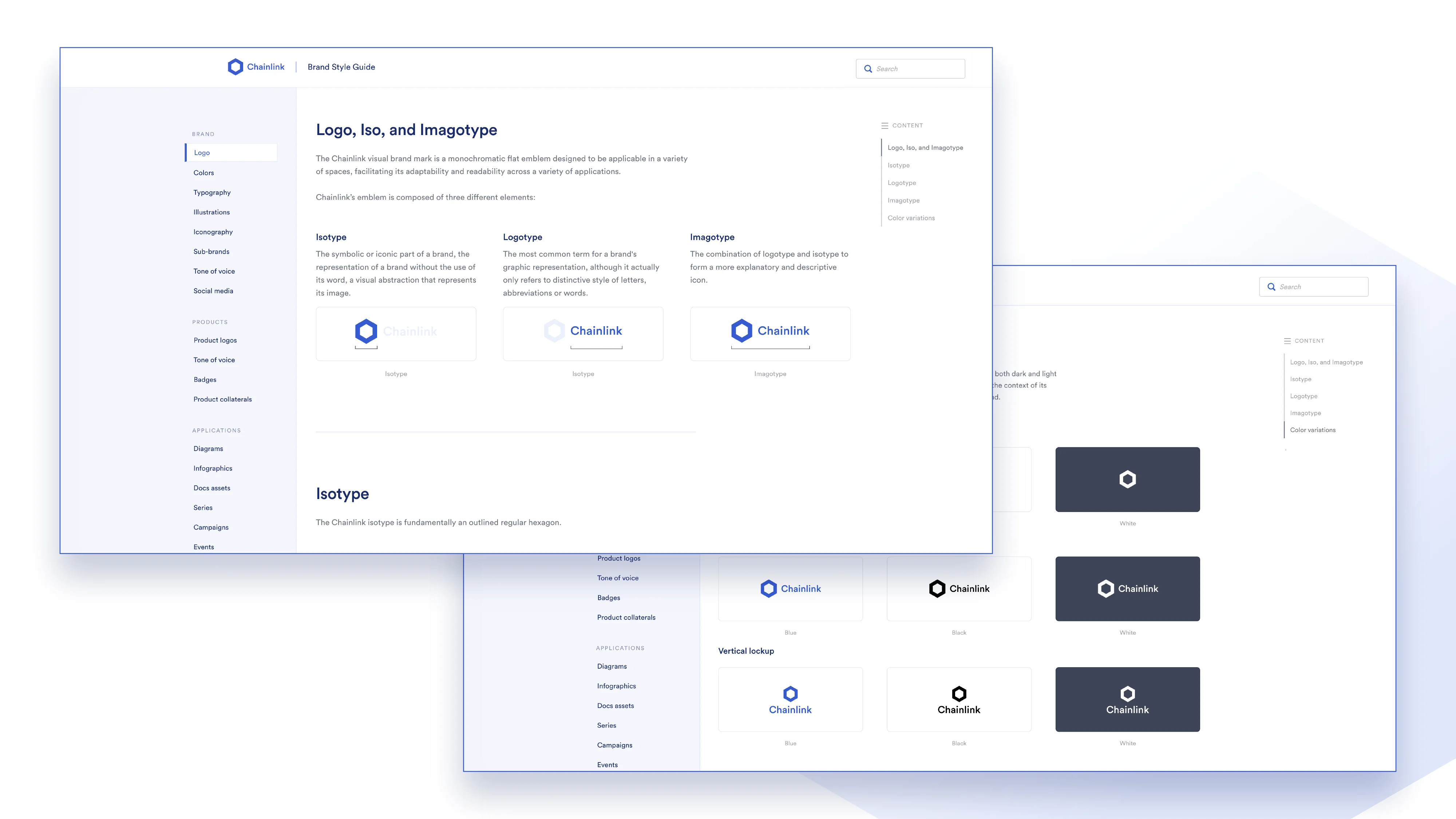 Chainlink brand, logo assets