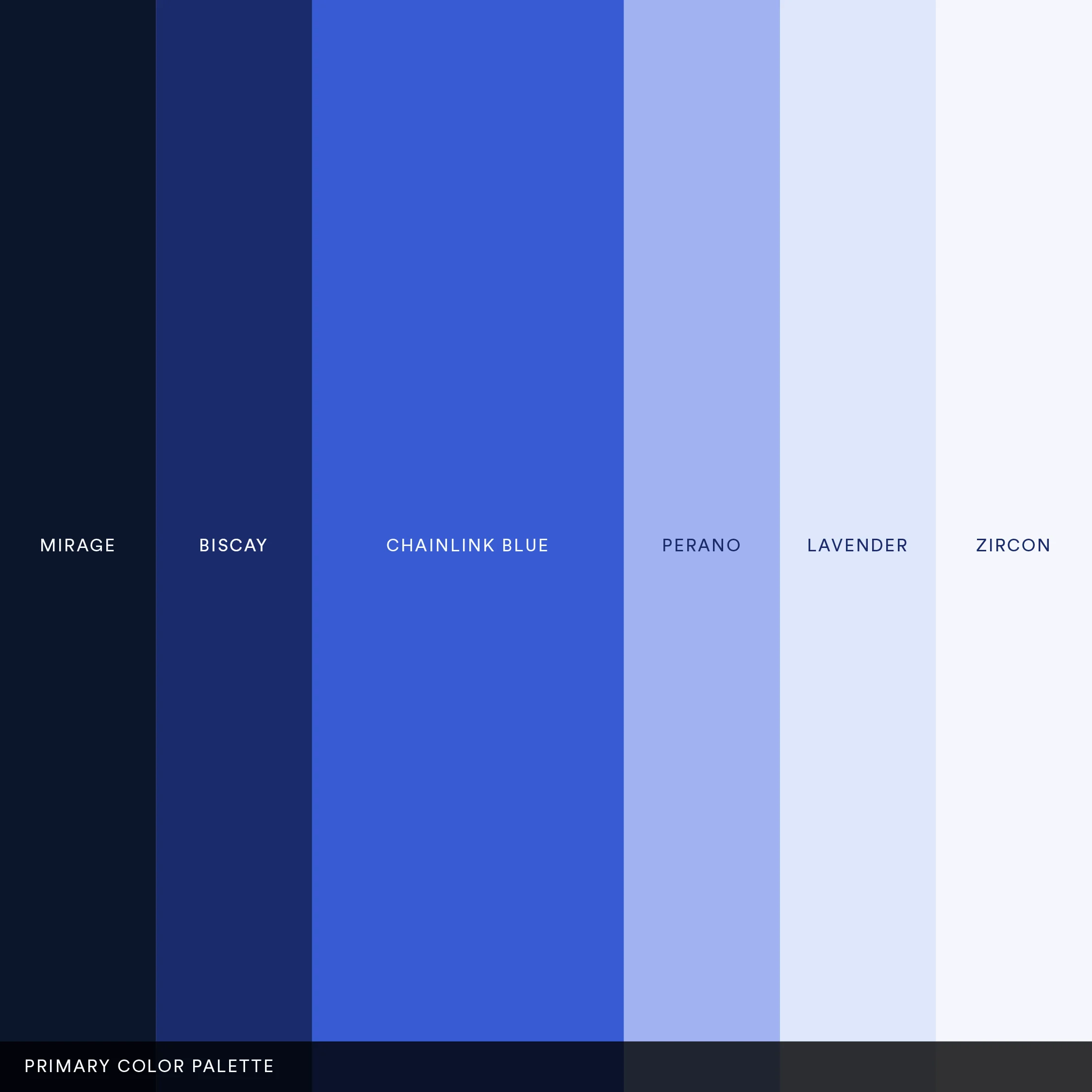 Chainlink brand, main color palette