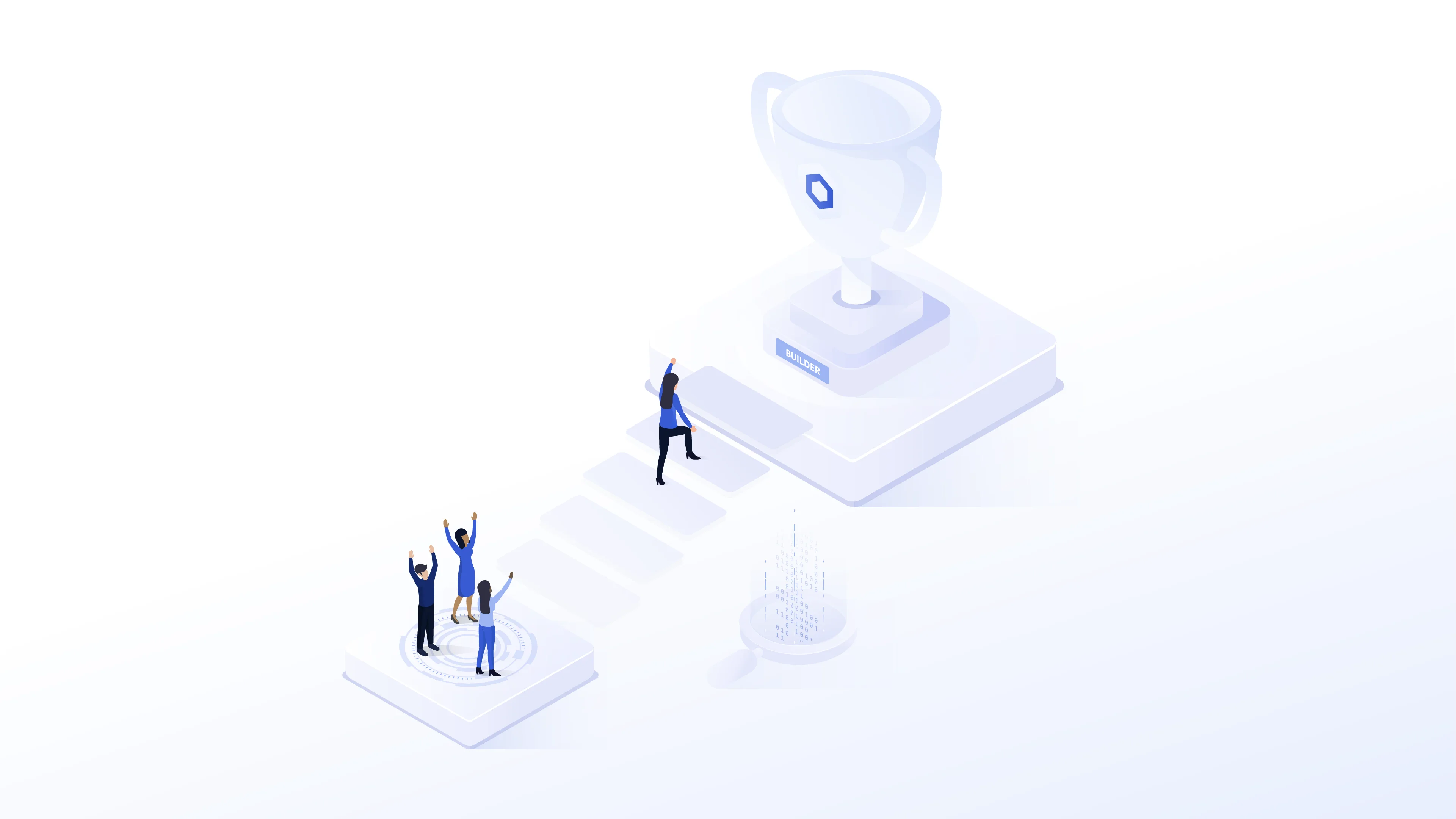 Chainlink brand, developer programs illustration