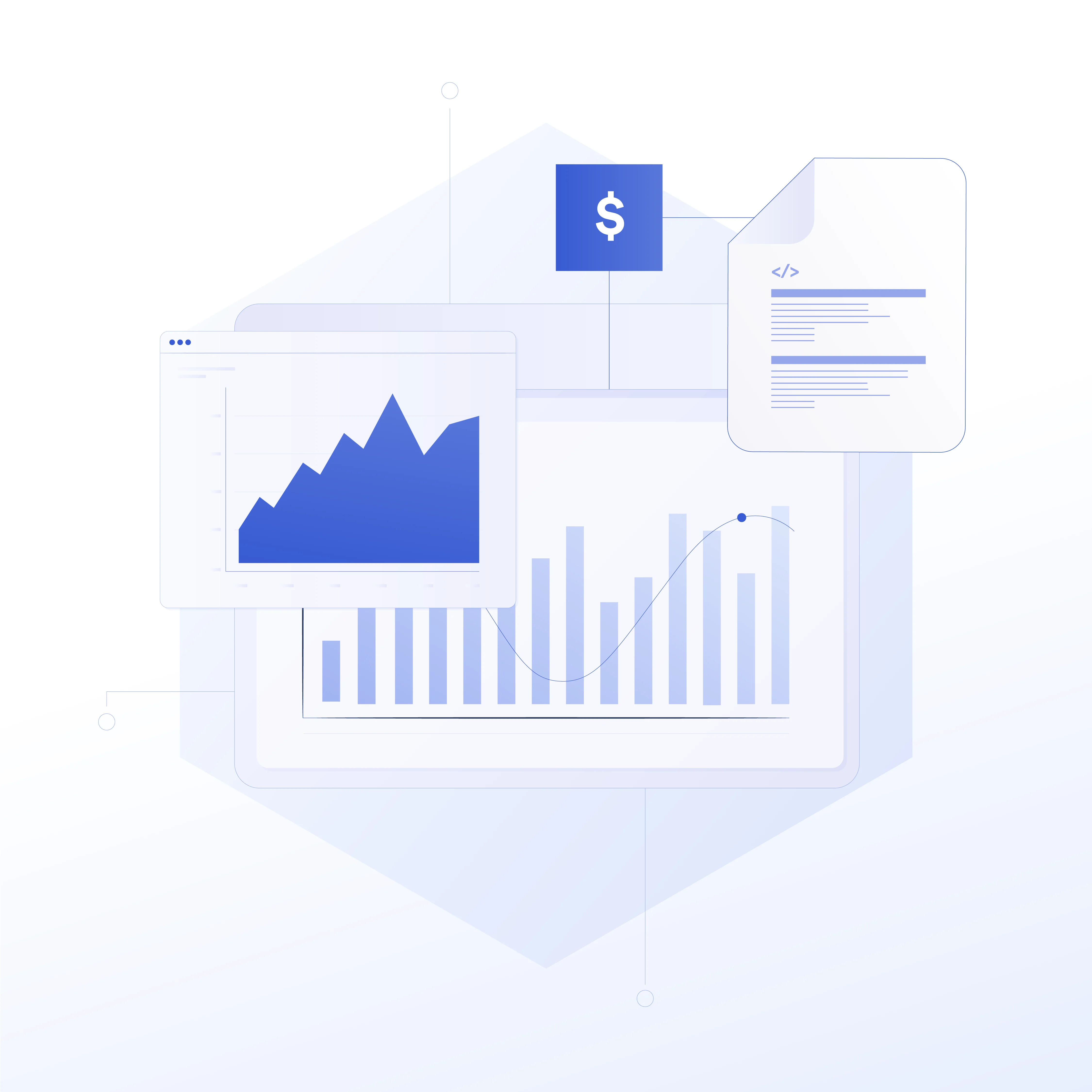 Chainlink brand, defi illustration