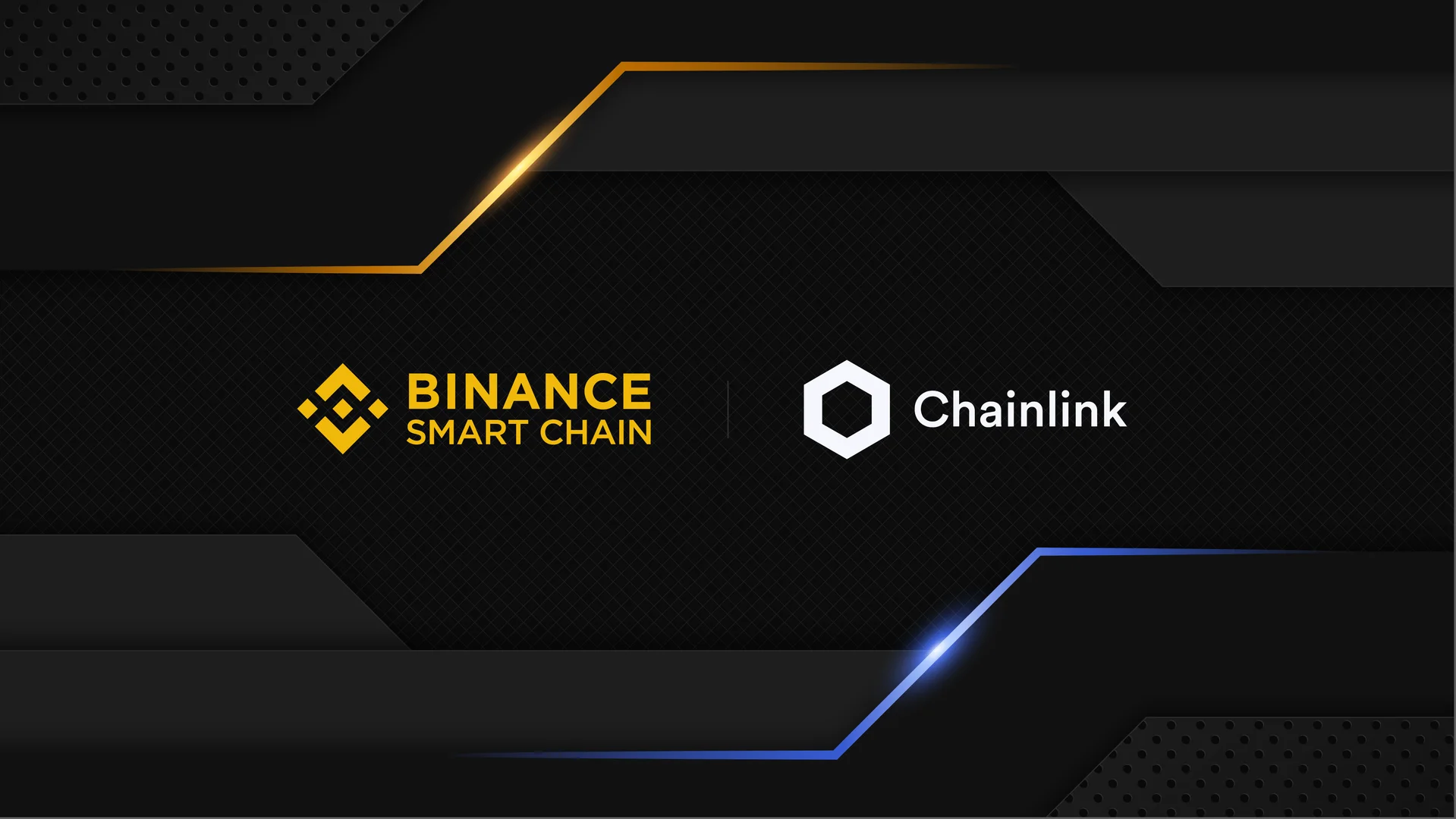 Chainlink brand, binance announcement banner
