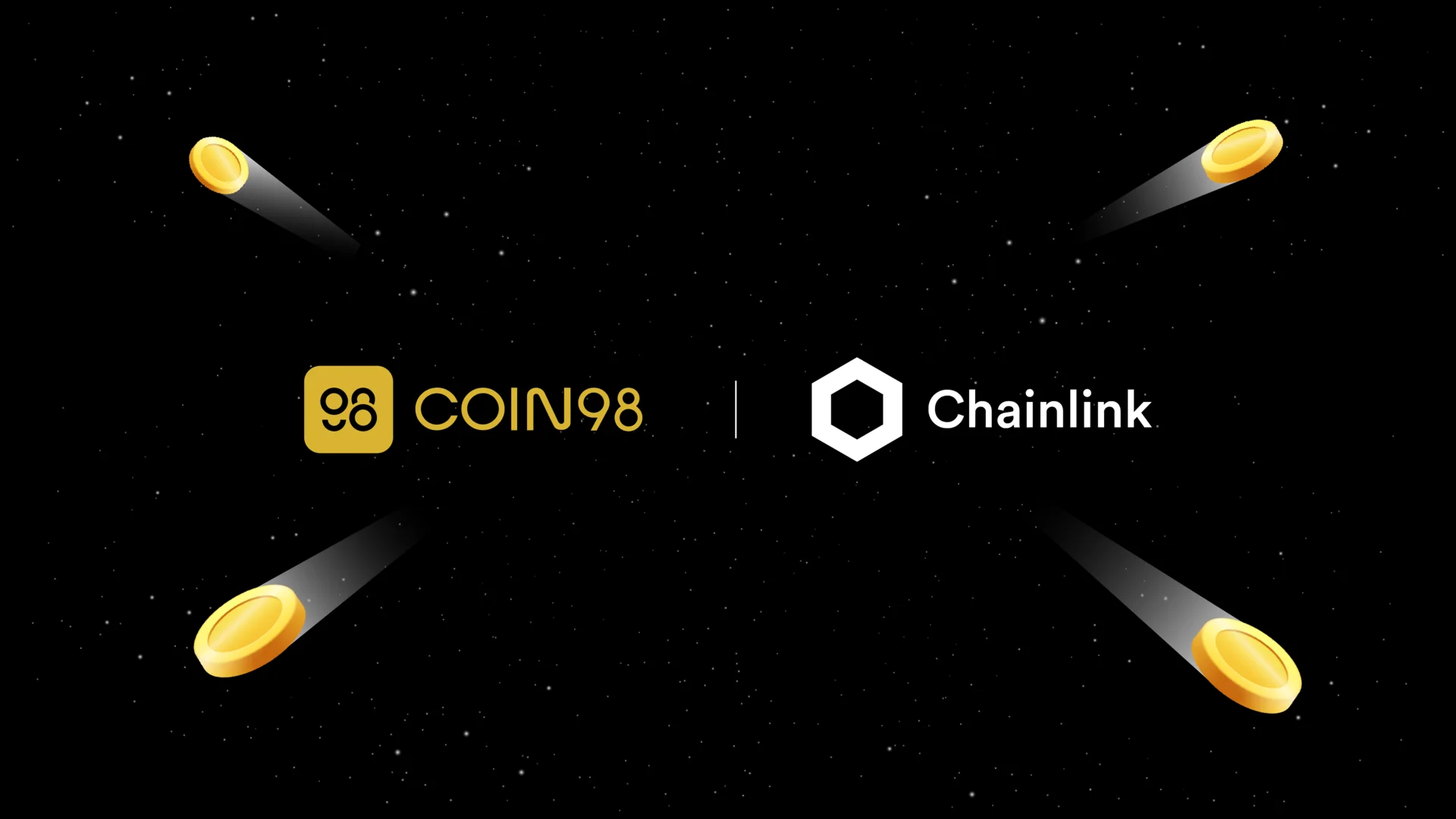 Chainlink brand, coin98 announcement banner