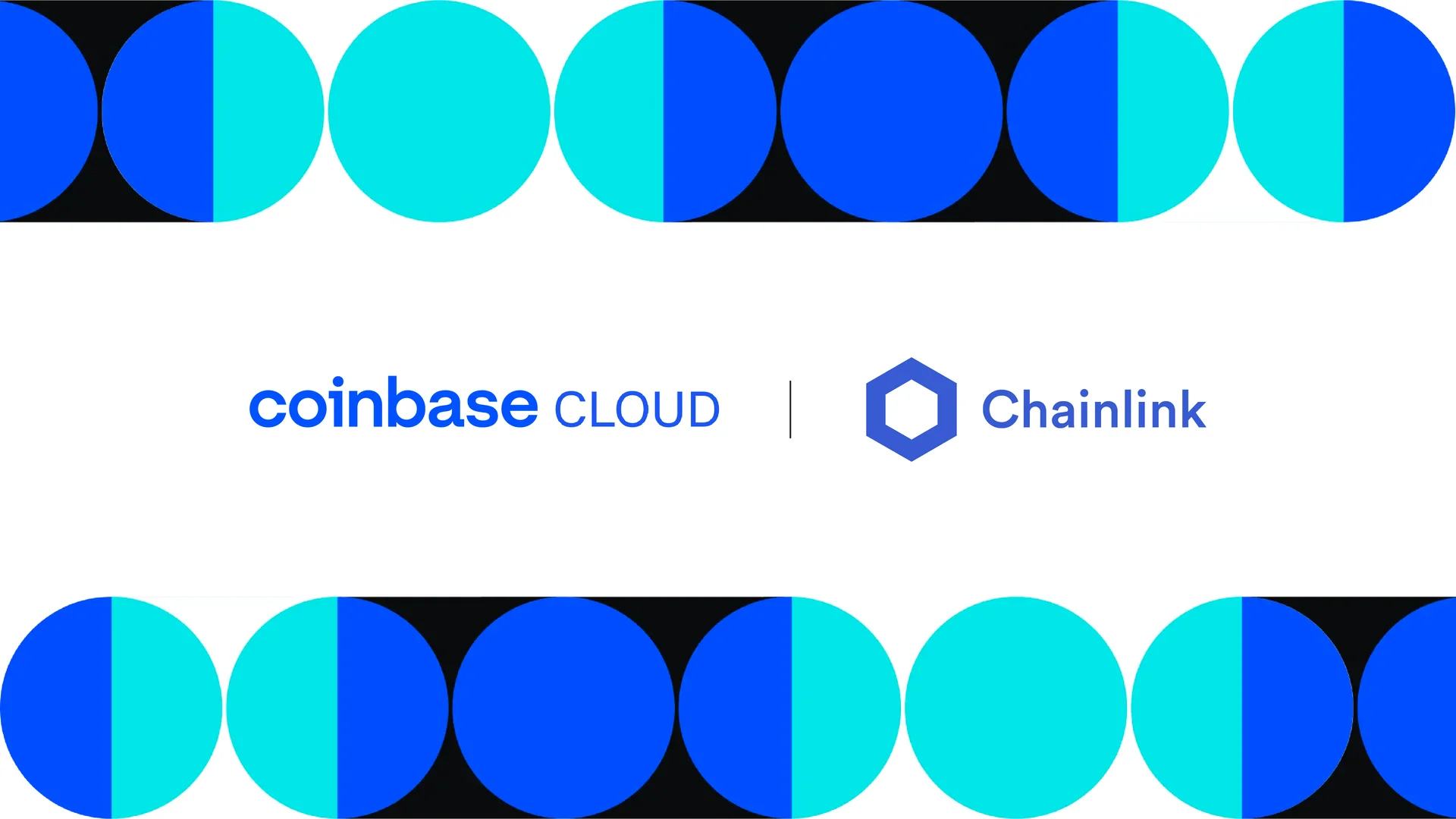 Chainlink brand, coinbase announcement banner