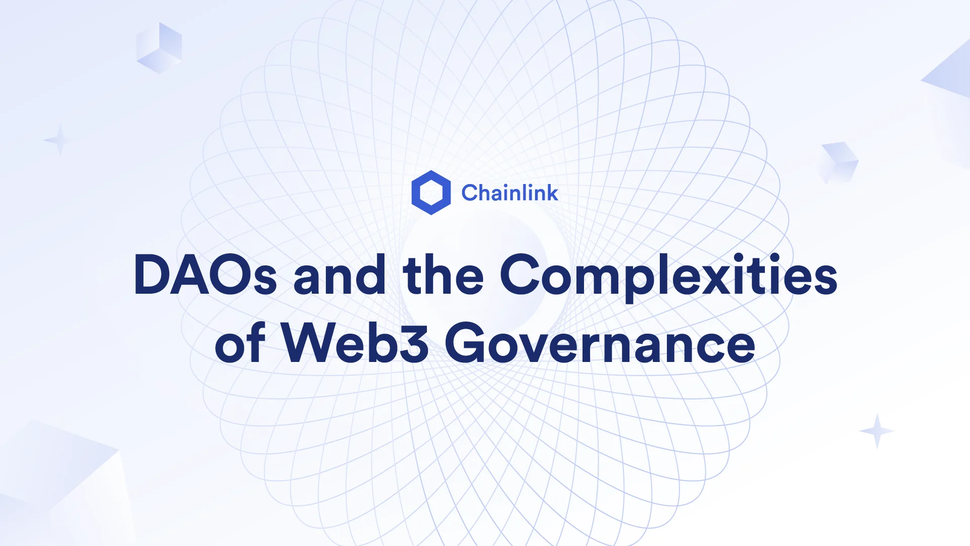 Chainlink brand, daos blog banner