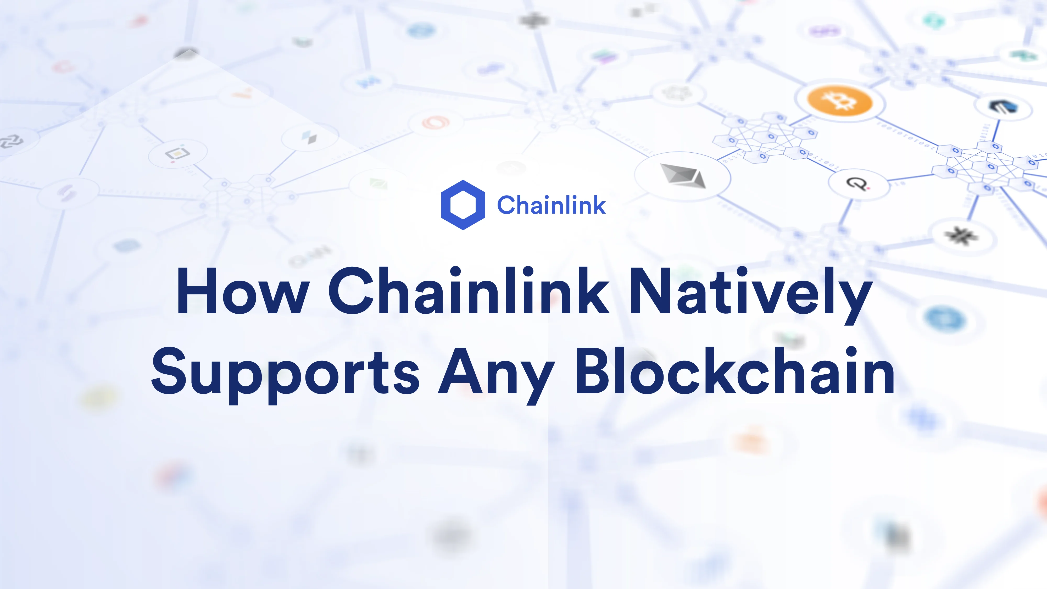 Chainlink brand, any blockchain blog banner