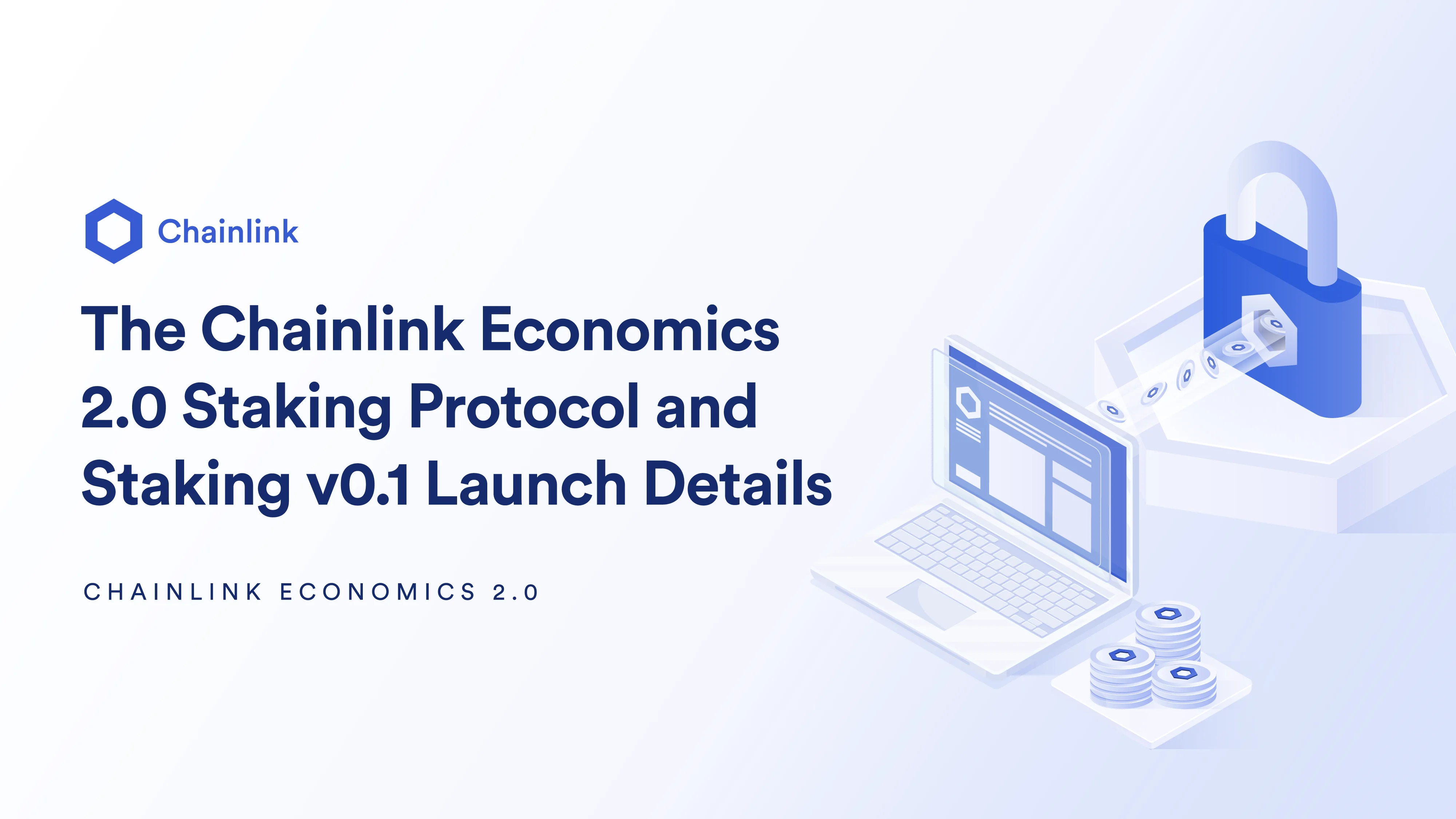 Chainlink brand, staking protocol blog banner