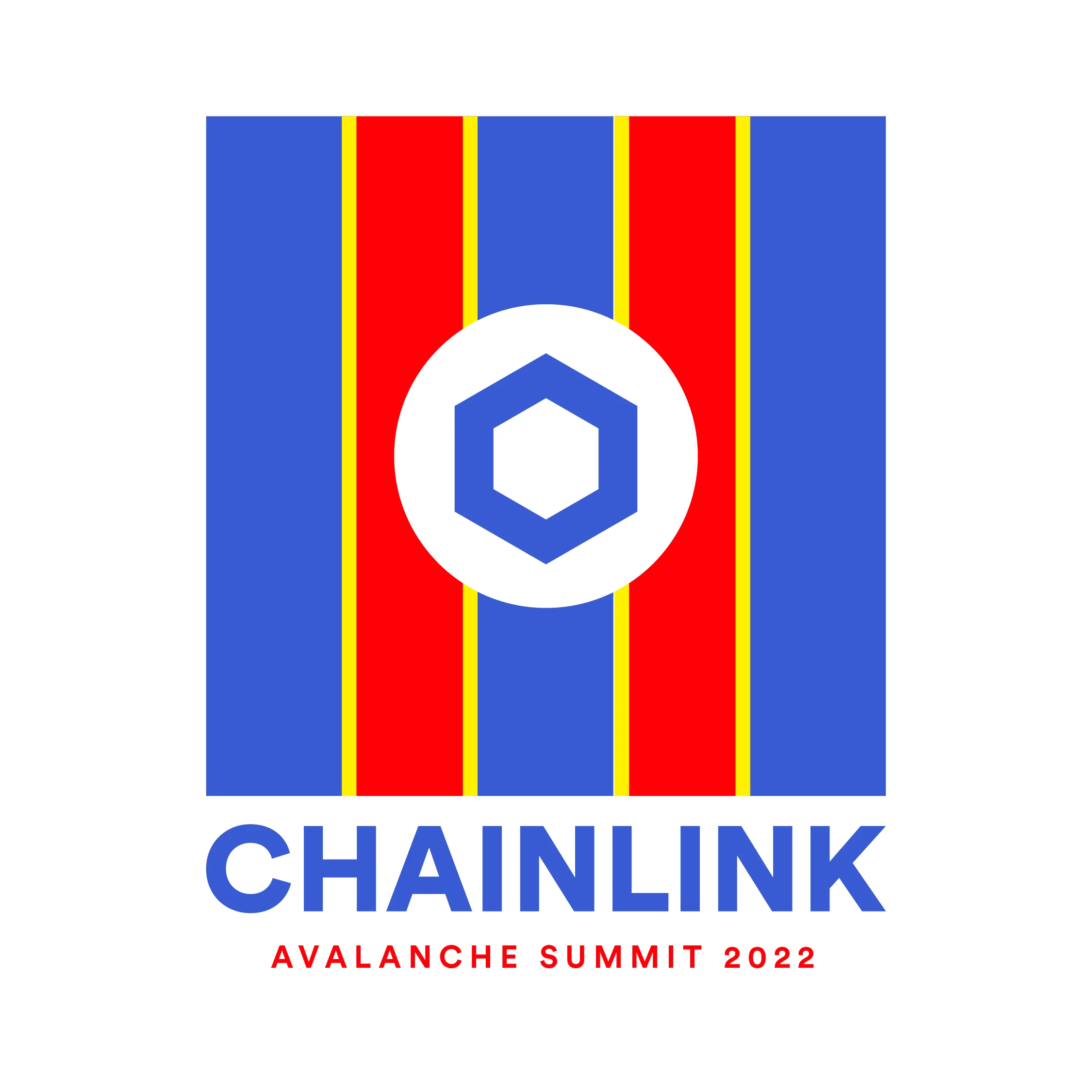 Chainlink brand, avalanche summit sponsored event logo
