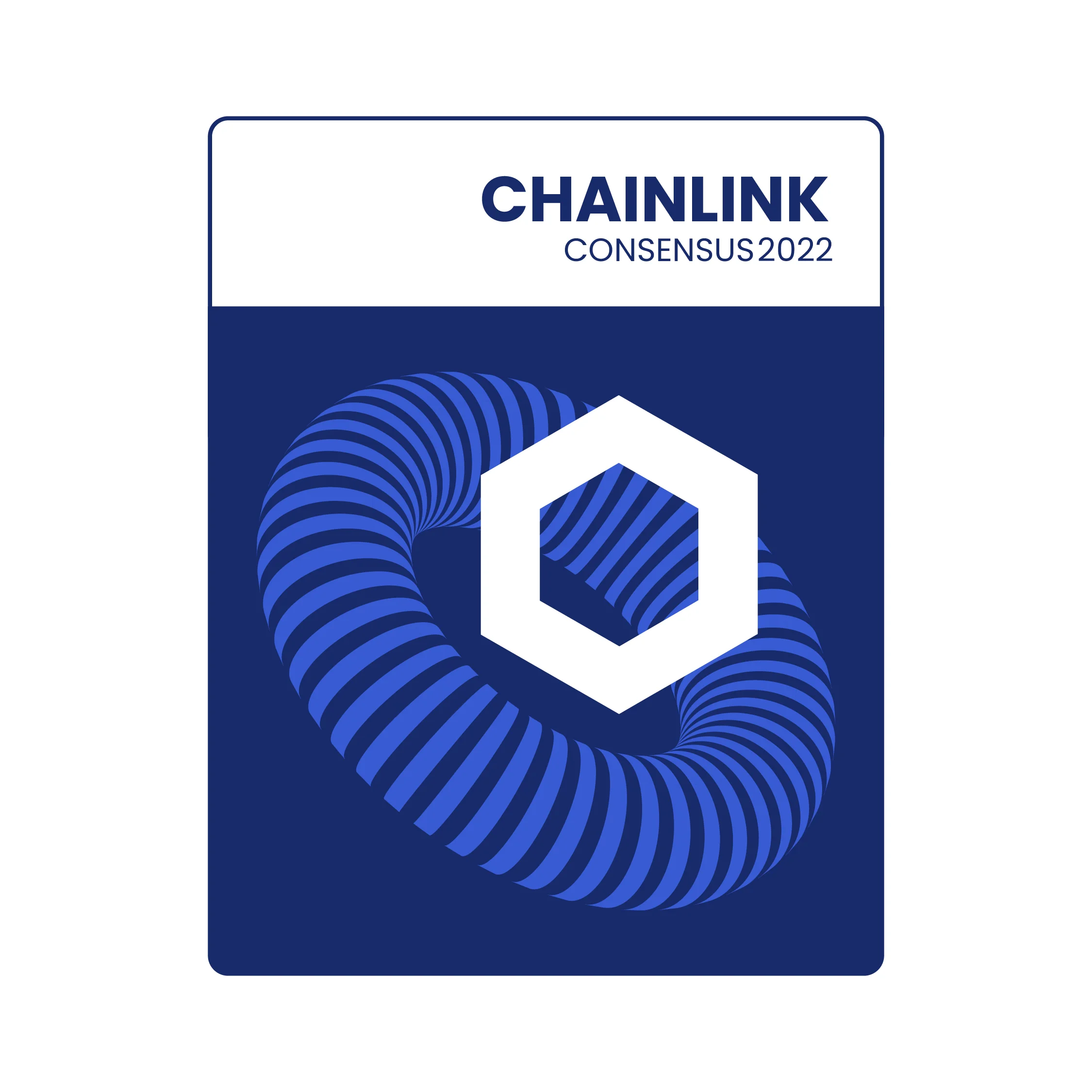 Chainlink brand, consensus sponsored event logo