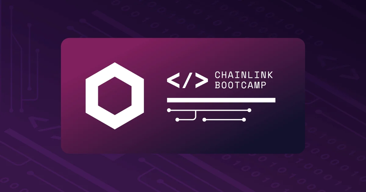 Chainlink brand, bootcamp #2 banner