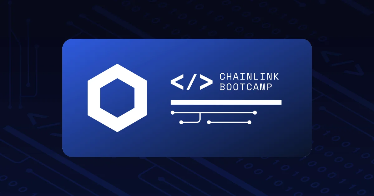 Chainlink brand, bootcamp #1 banner
