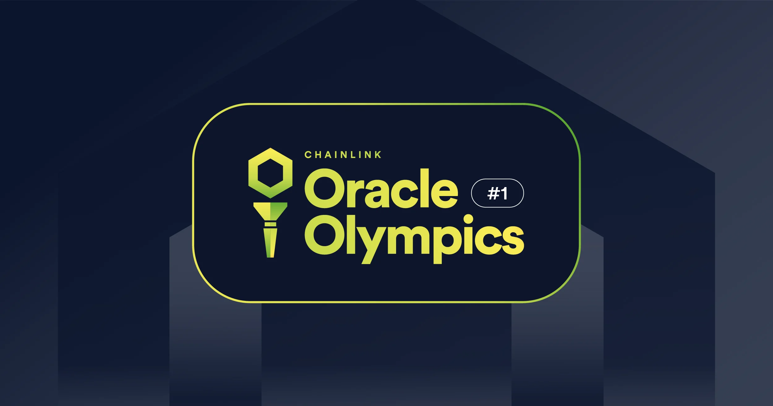 Chainlink brand, oracle olympics banner