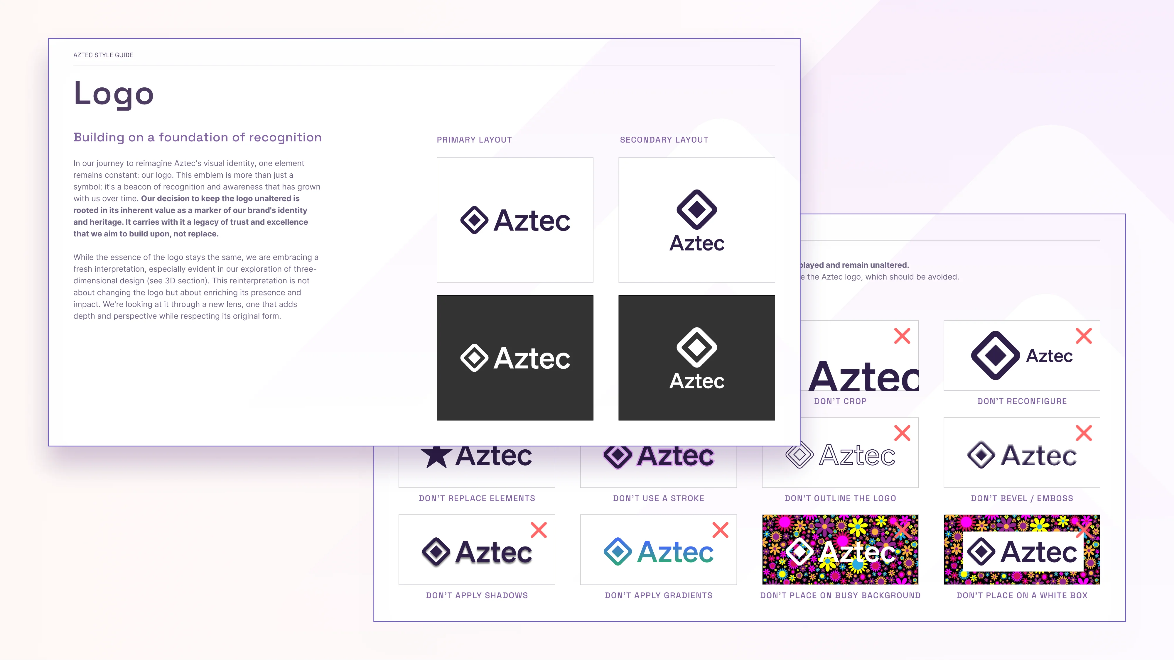 aztec logo guidelines

