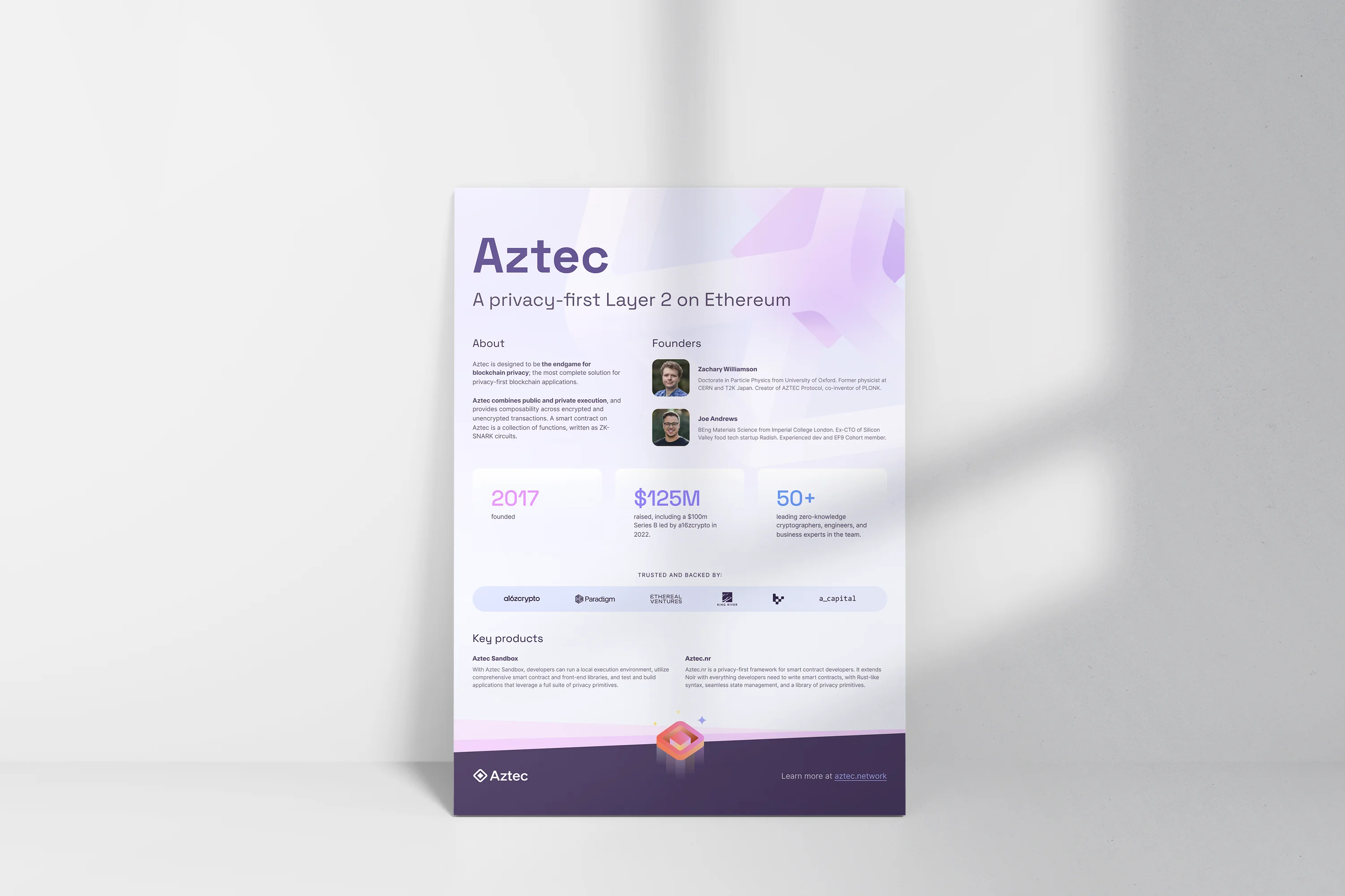 aztec one-pager mockup