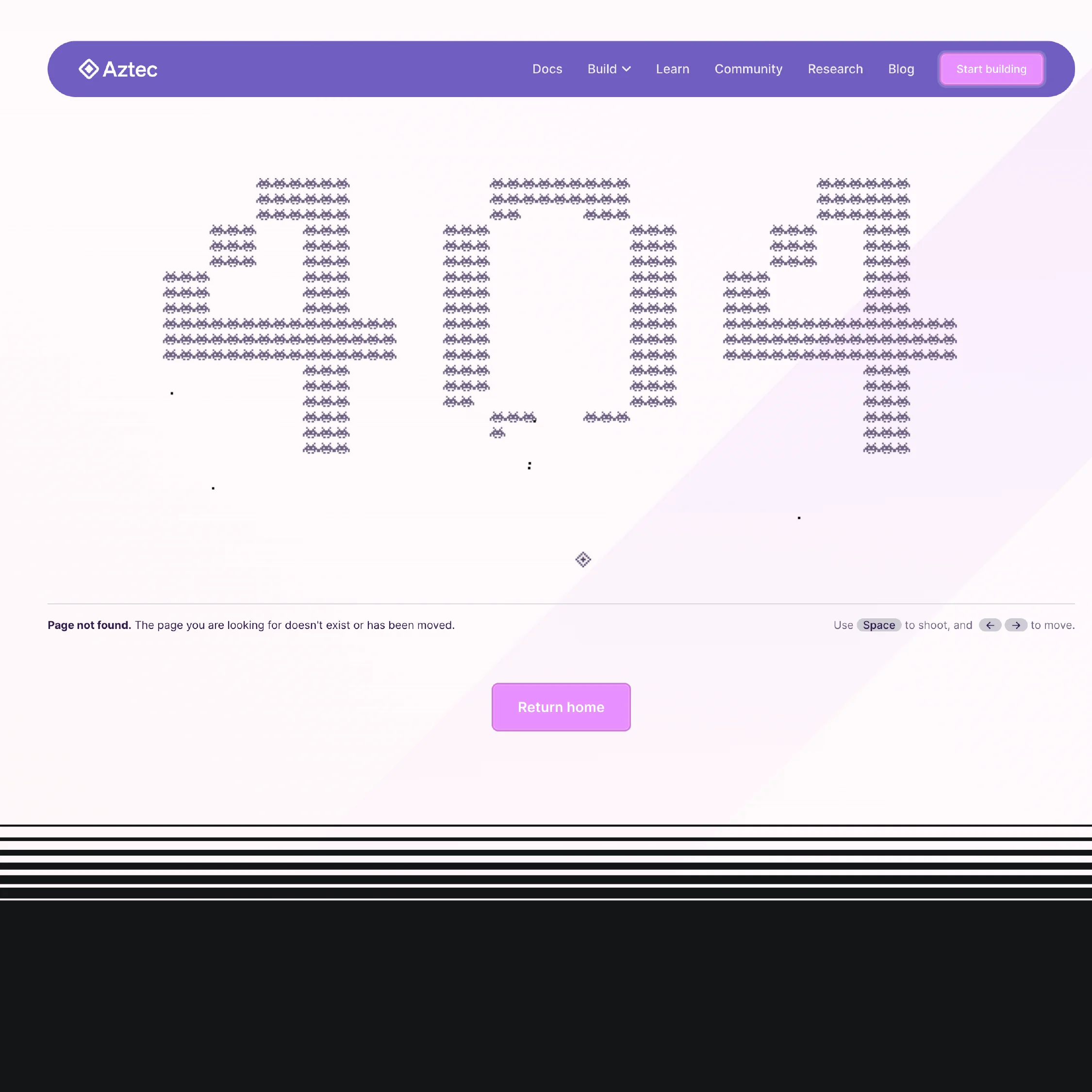 aztec 404 page preview