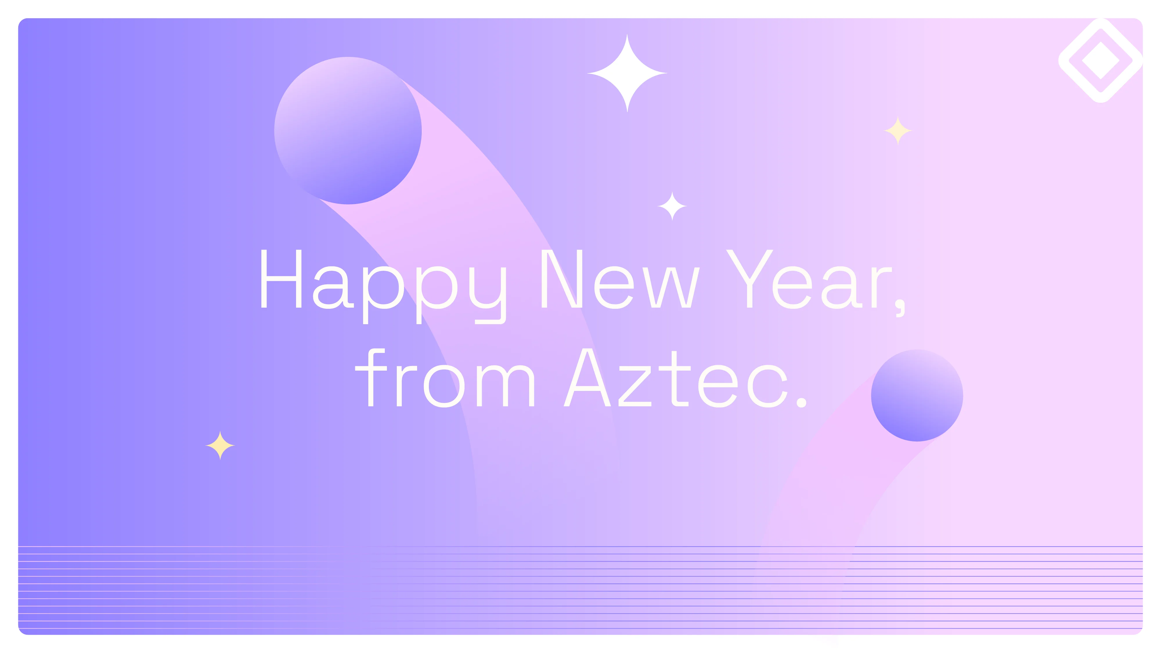 aztec happy new year 2024 banner