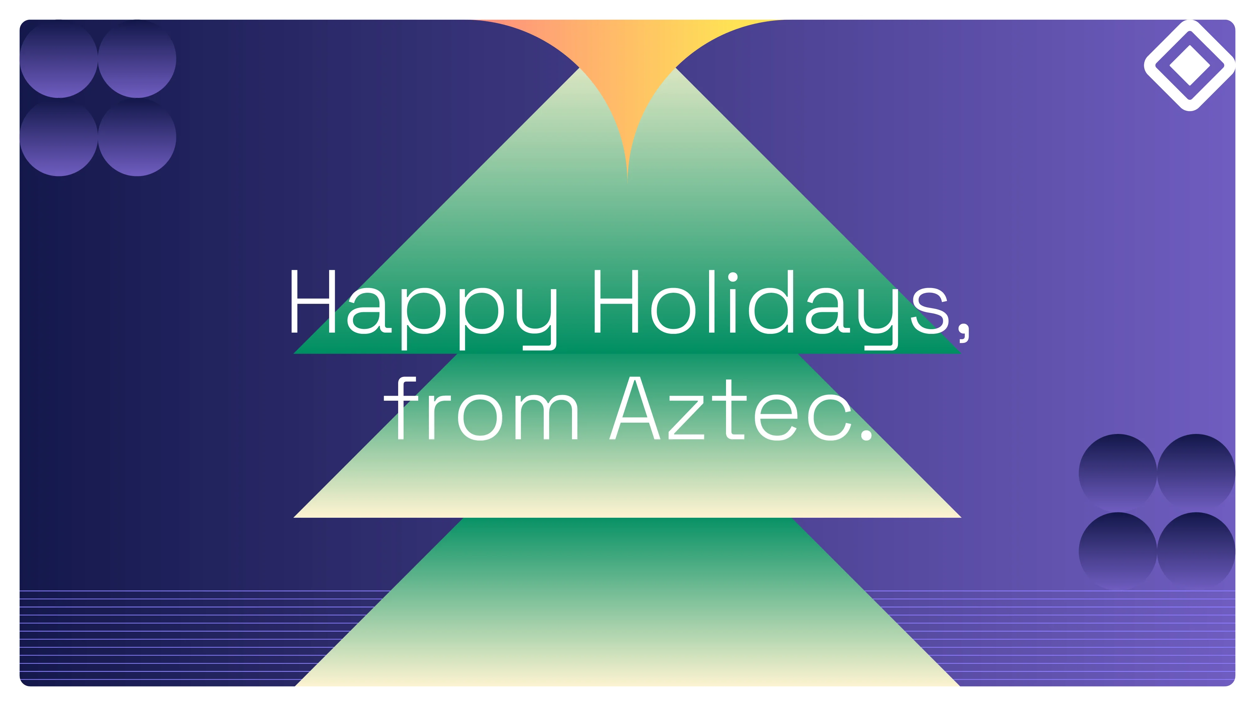aztec happy holidays banner