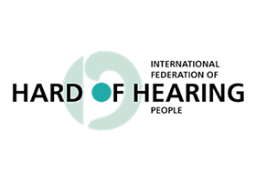 This is a map showing disability organizations around the world. International Federation of Hard of Hearing People represents 24 countries. Select this organization to access more information. 