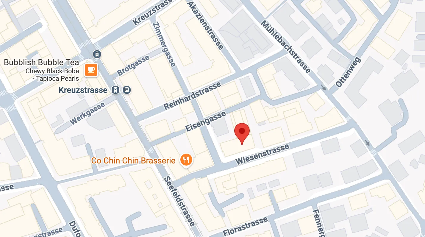 Lokalisation von IE Group Zürich