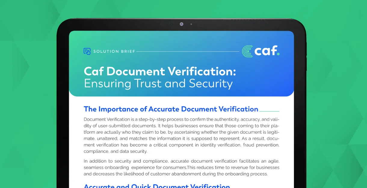 Caf Document Verification: Ensuring Trust and Security