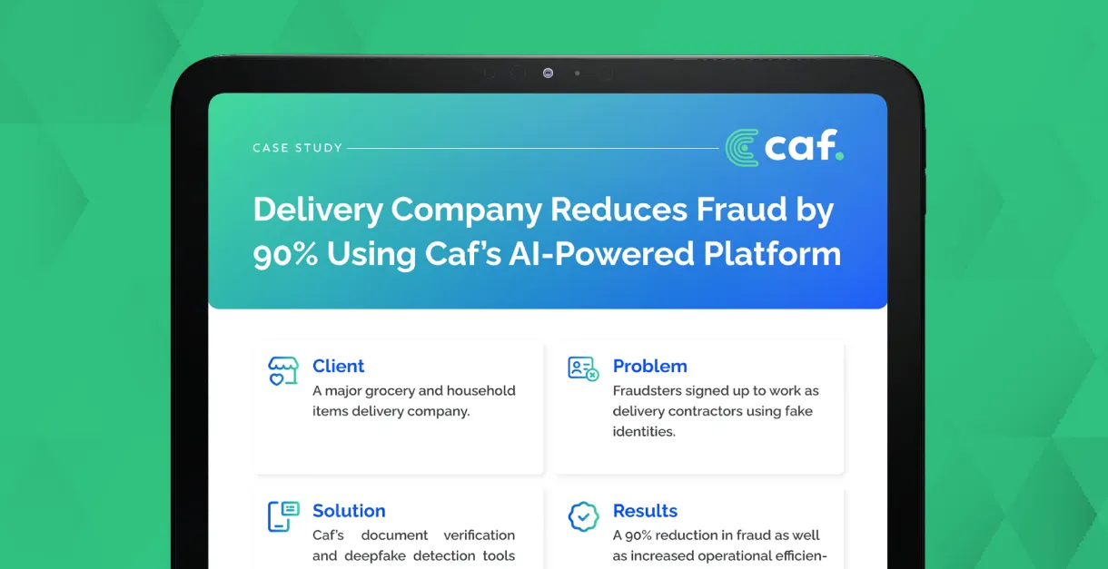 Delivery Company Reduces Fraud by  90% Using Certta's Platform
