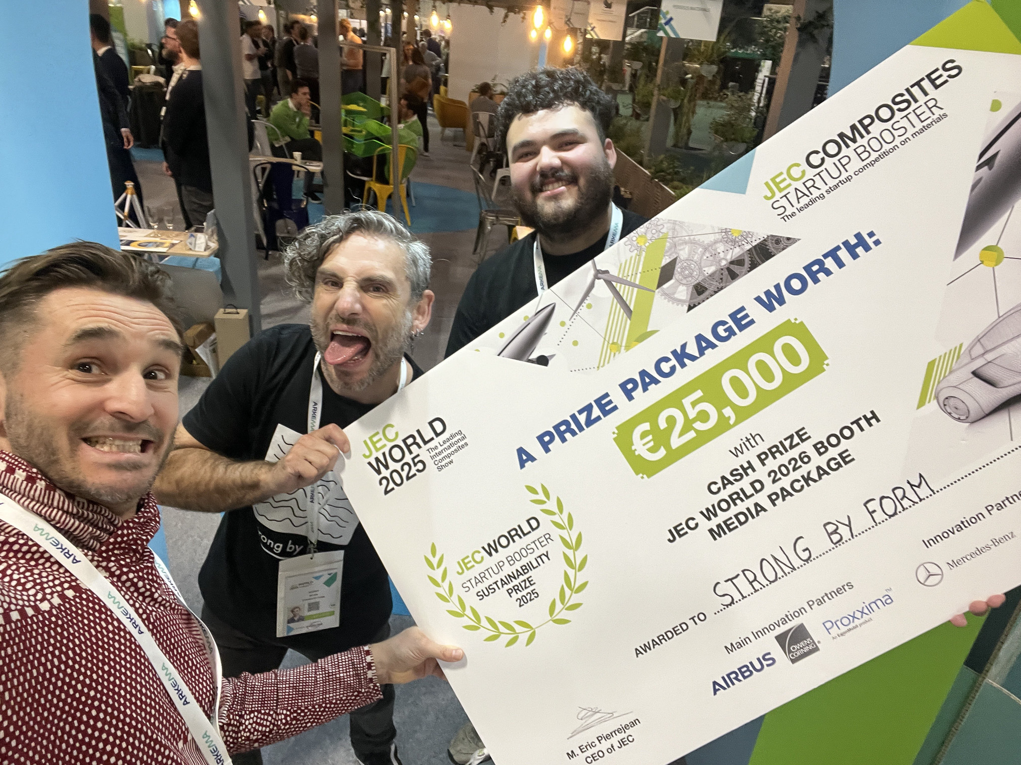 Strong by Form Wins the JEC Composites Startup Booster 2025 Sustainability Prize