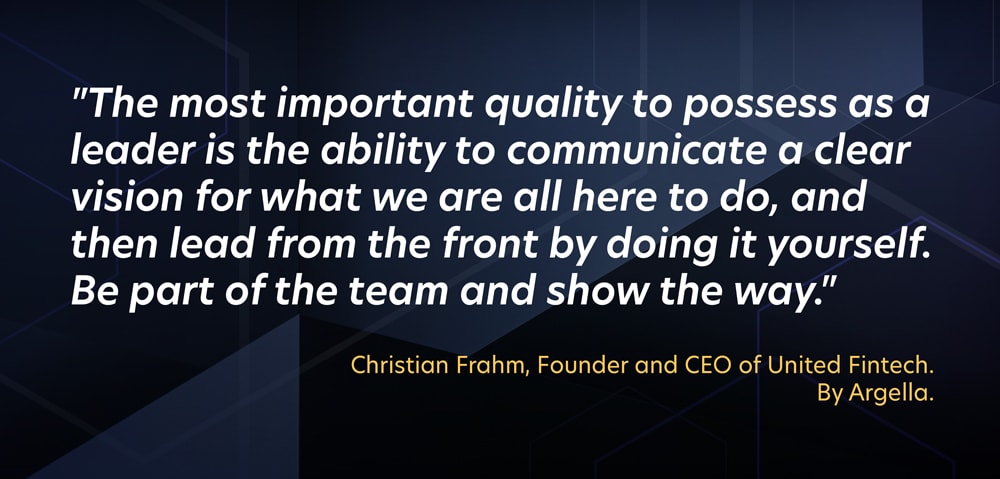 Argella talks with United Fintech CEO