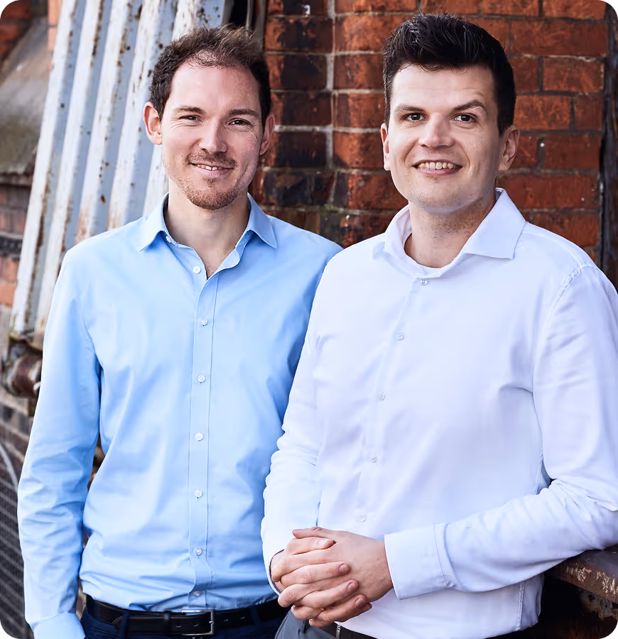 Picture of Co-Founders & CEOs Mirko Schedlbauer and Tobias Bohnhoff