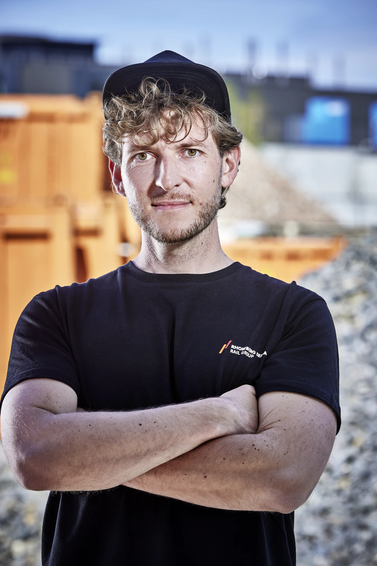 Mitarbeiter-Portrait für die Rhomberg Sersa Rail Group im Auftrag der Agentur Q2. Authentische Industriefotografie von Roland Wimmer.