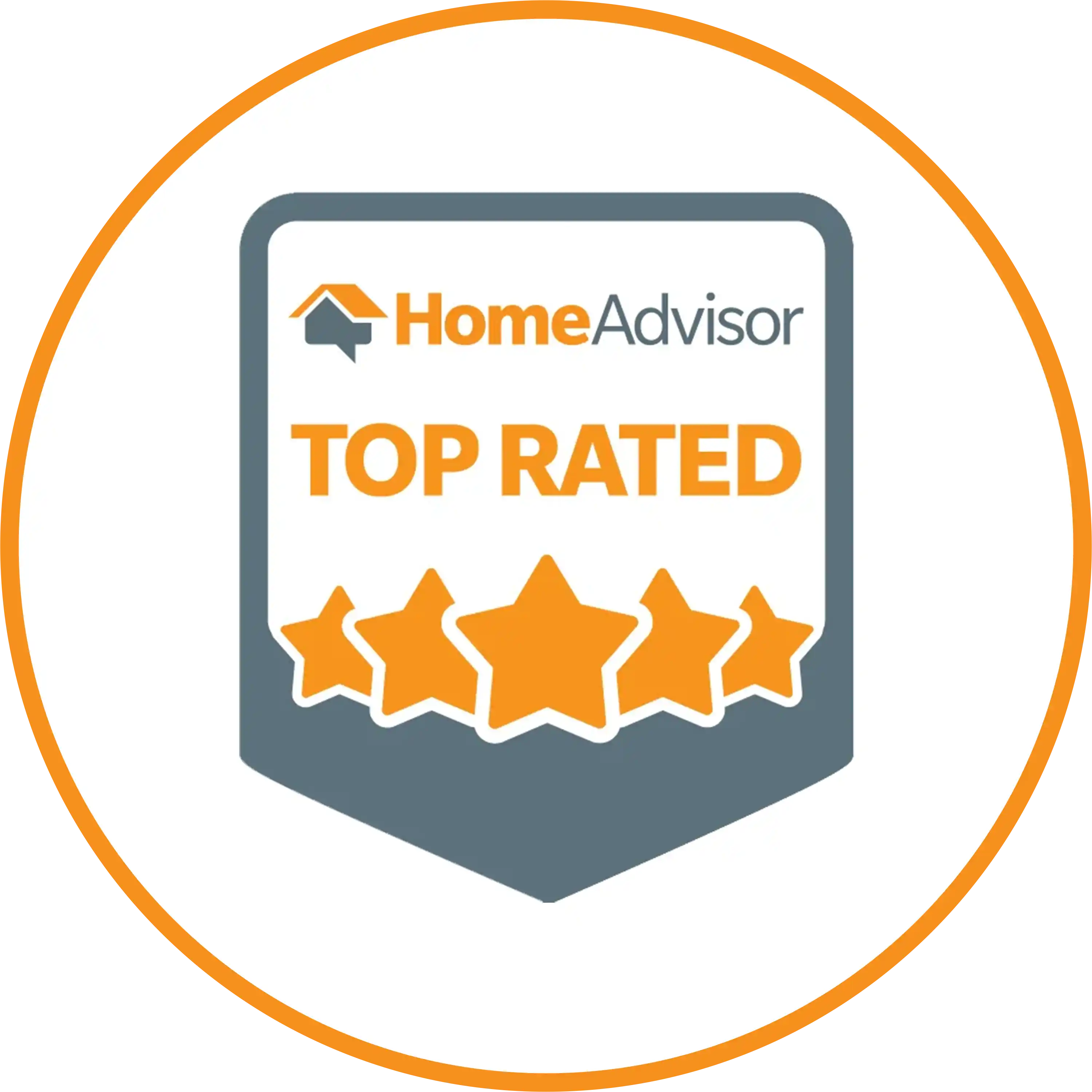 HomeAdvisor Top Rated Badge