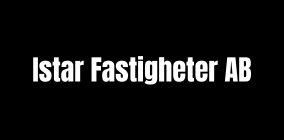 White text reading 'Istar Fastigheter AB' on a black background.