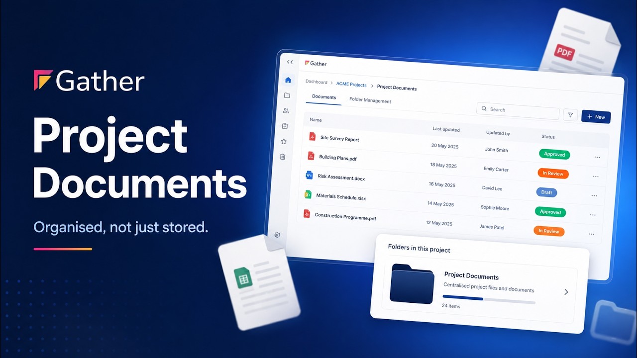Project document folders video cover