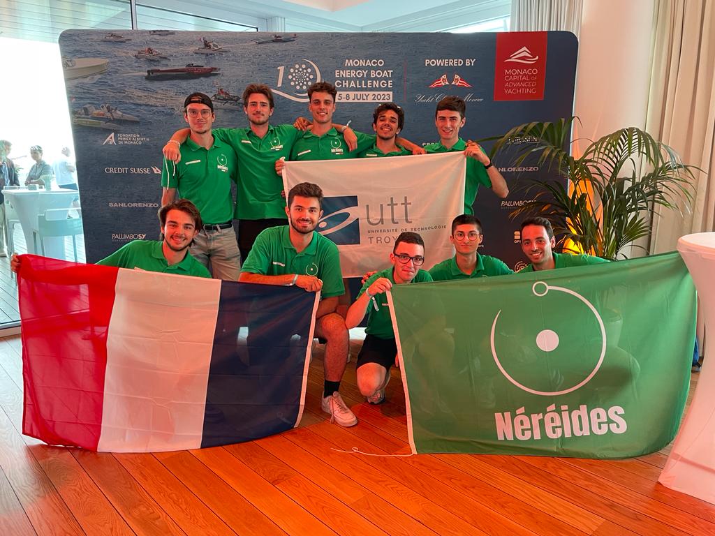 Photo de l'équipe Néréides lors de l'édition 2023 du Monaco Energy Boat Challenge